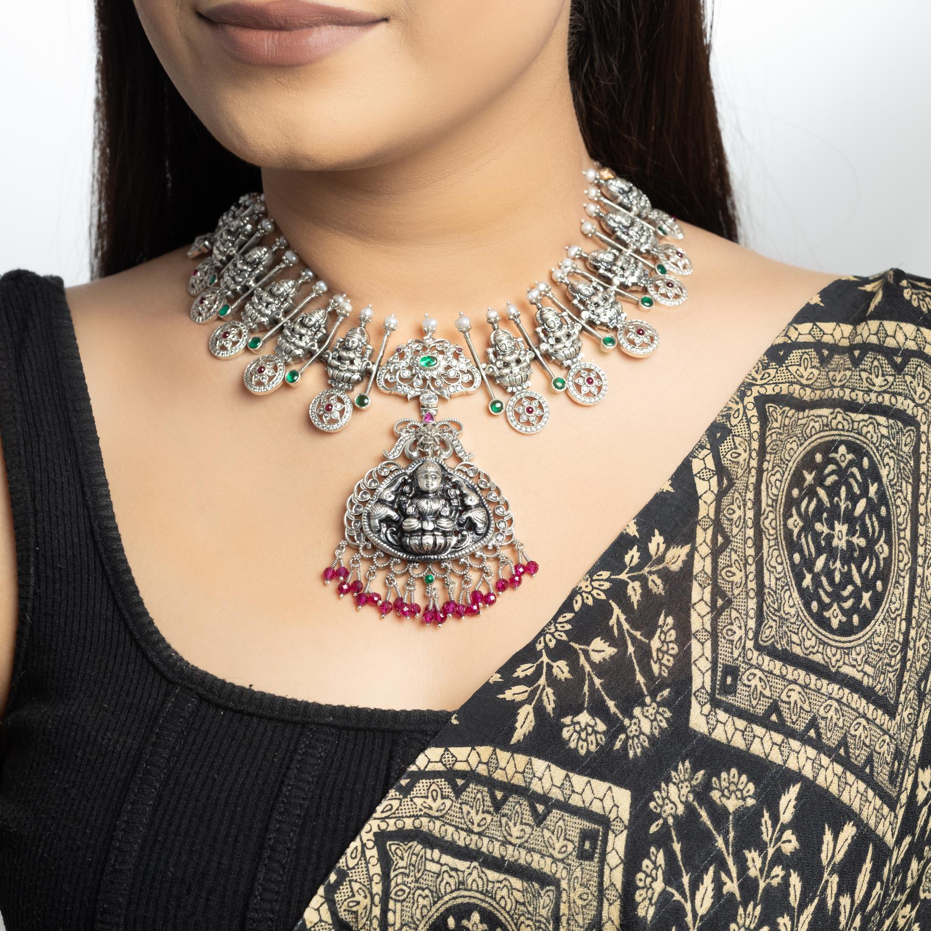 Antique Temple Designer Necklace