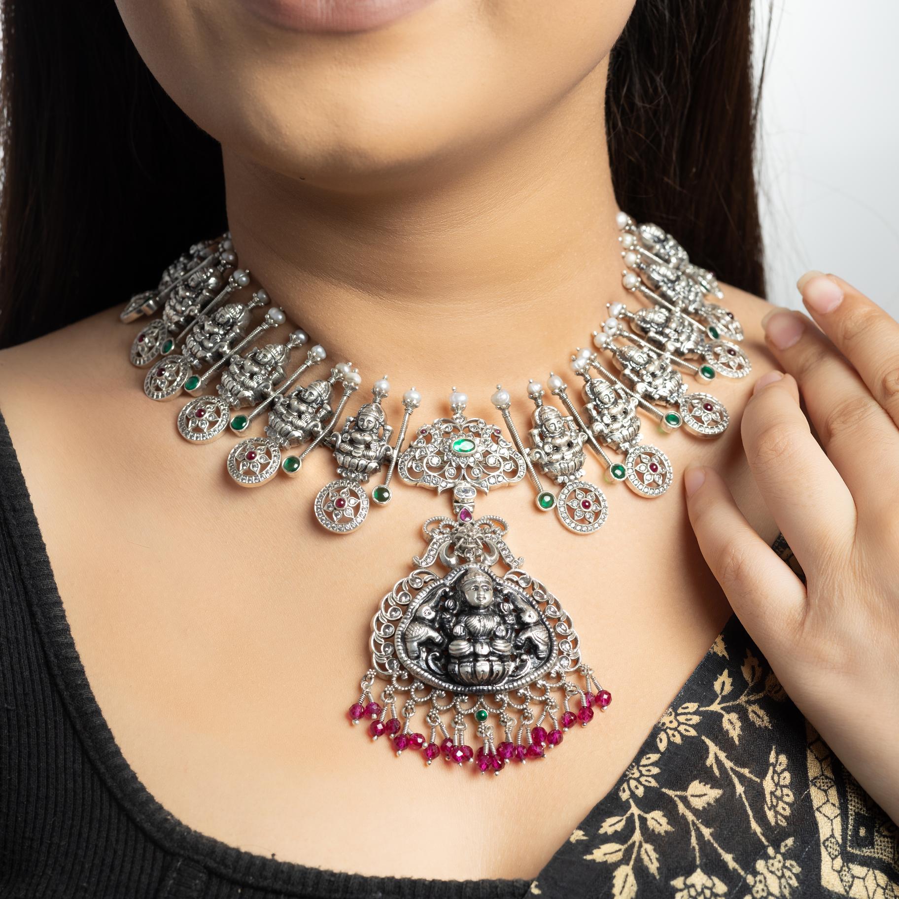 Antique Temple Designer Necklace