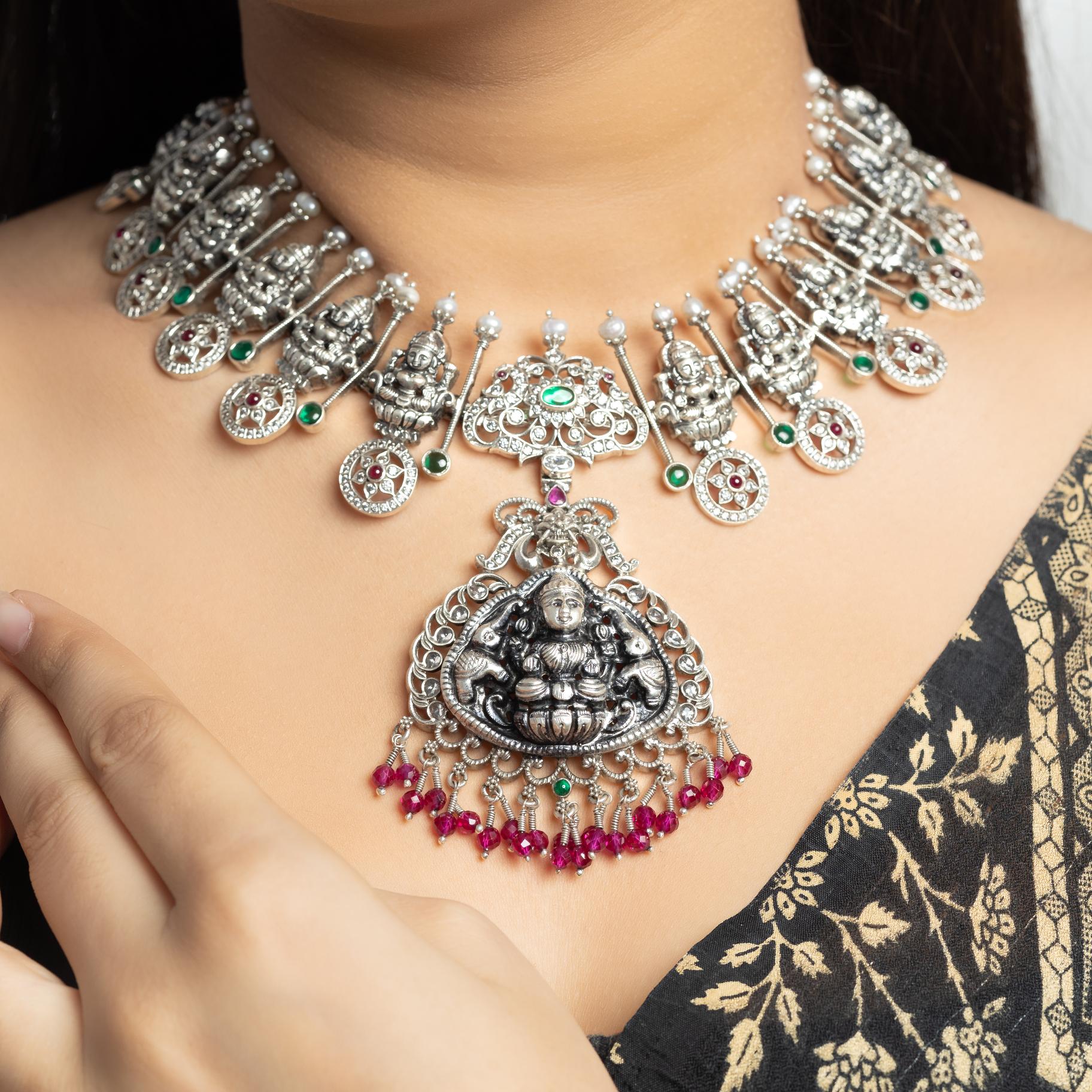 Antique Temple Designer Necklace