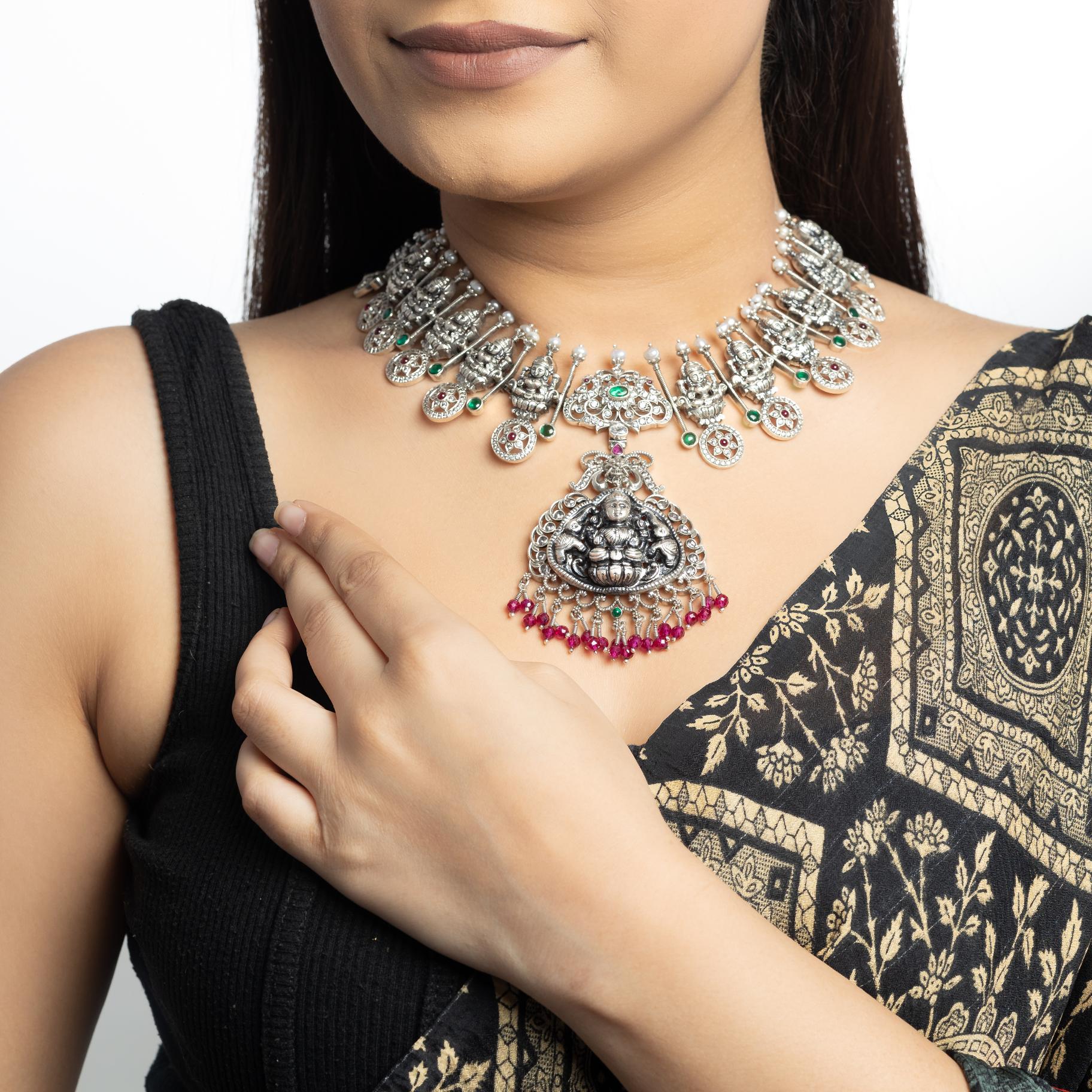 Antique Temple Designer Necklace