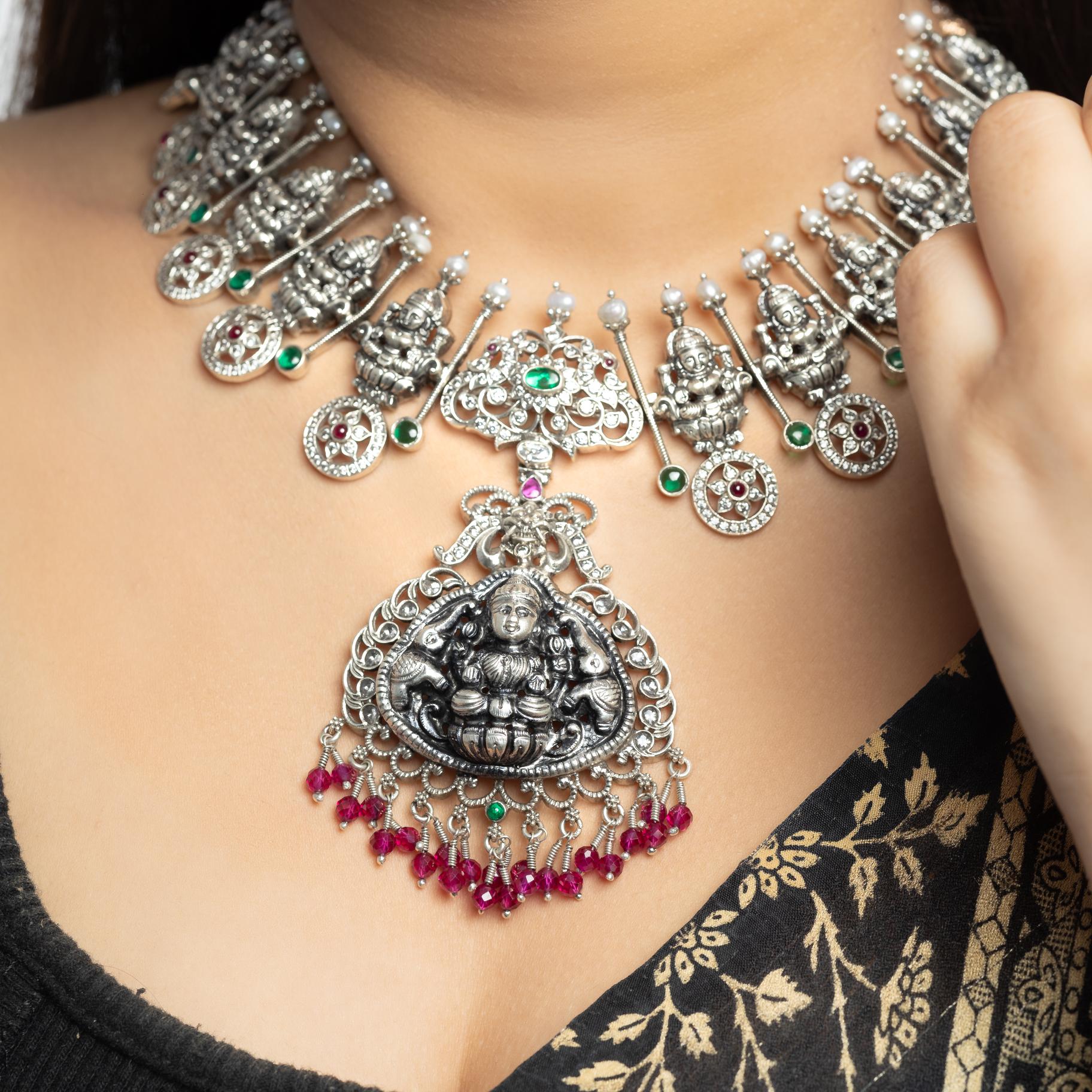 Antique Temple Designer Necklace