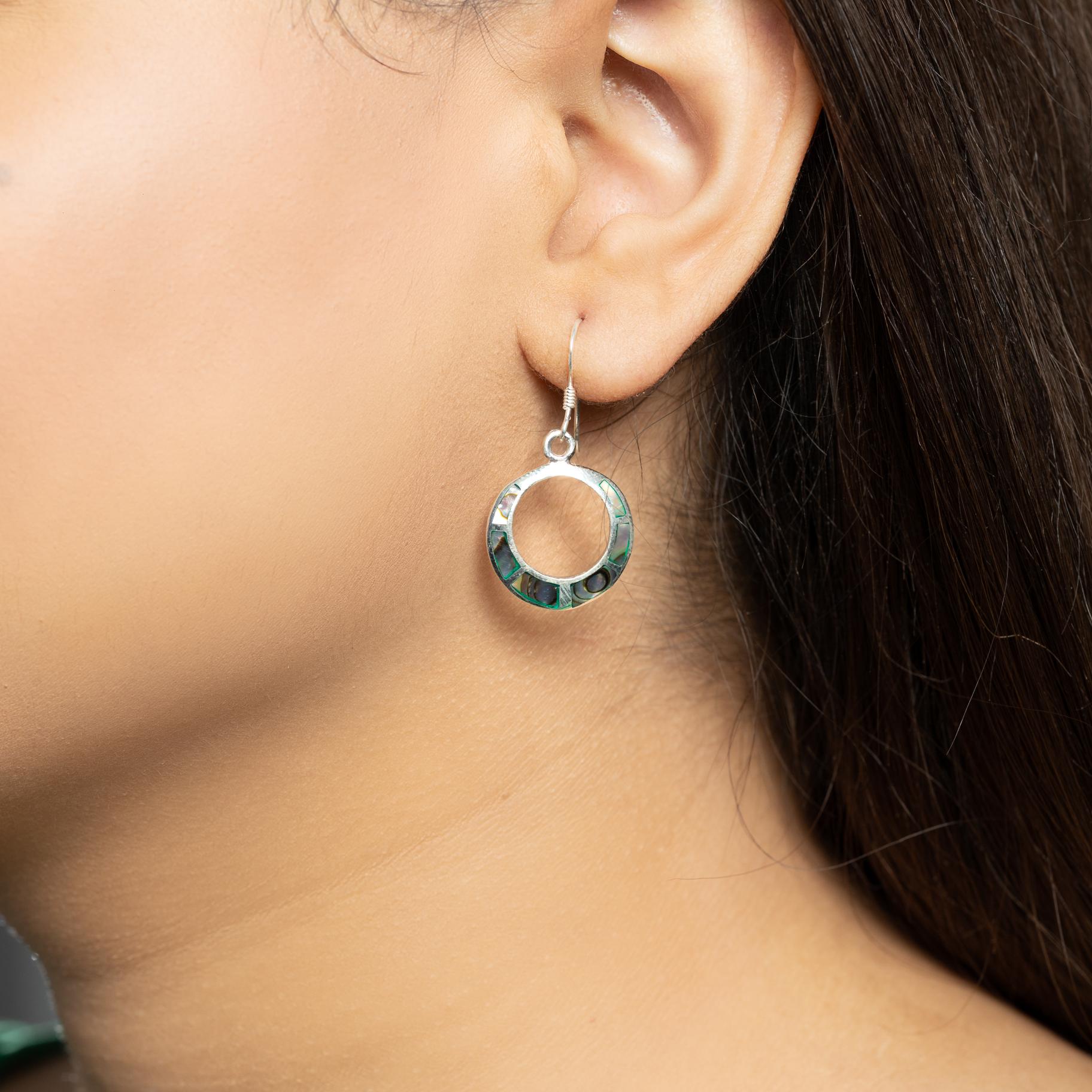 Italian Open  Circle Earring