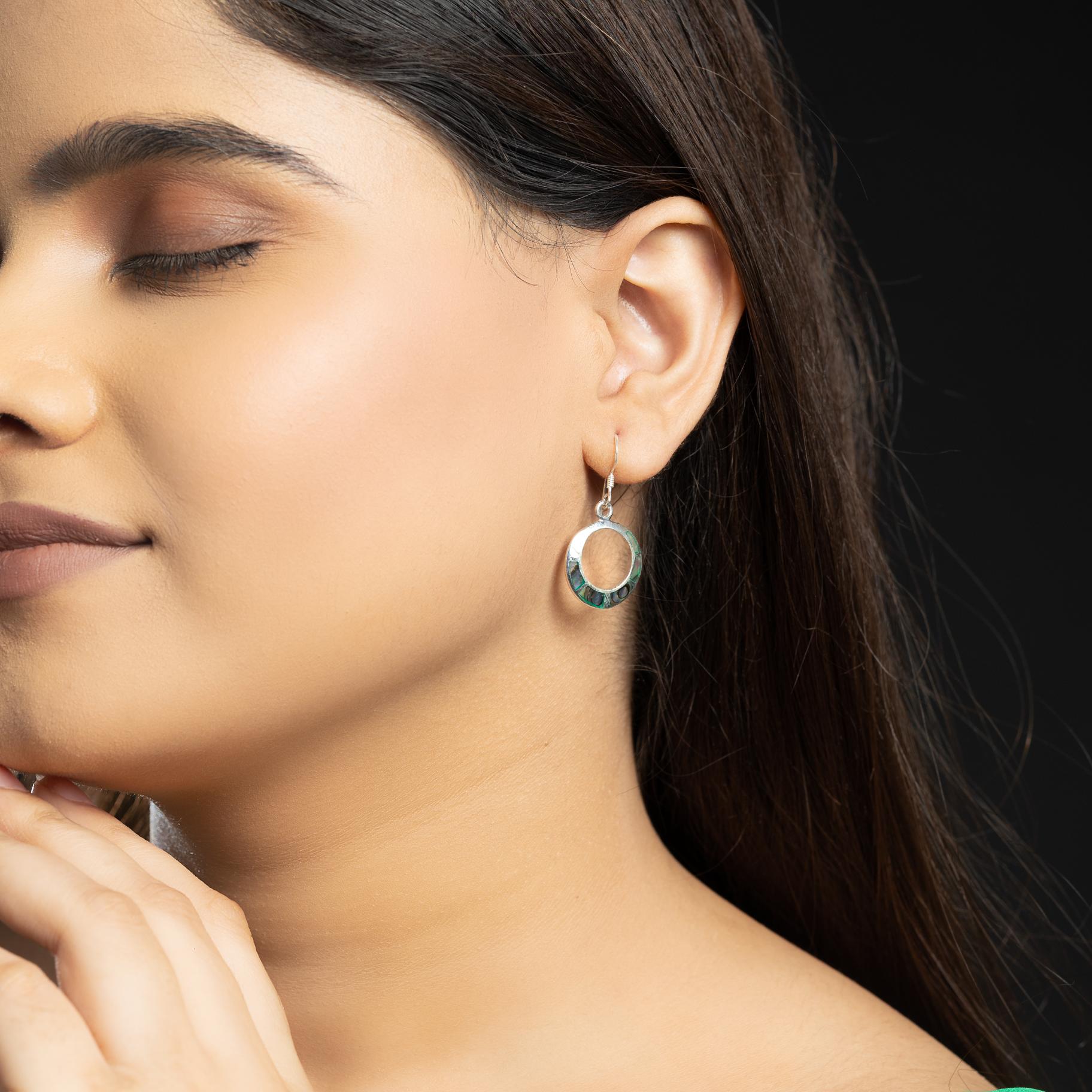 Italian Open  Circle Earring