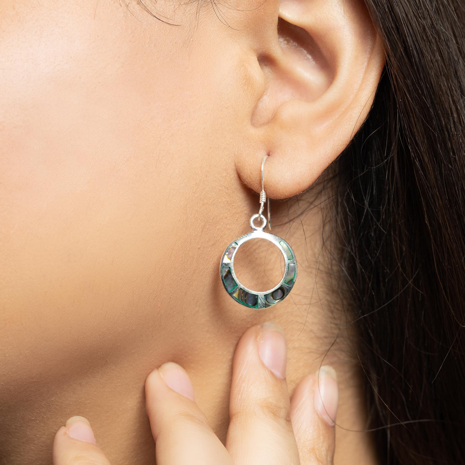 Italian Open  Circle Earring