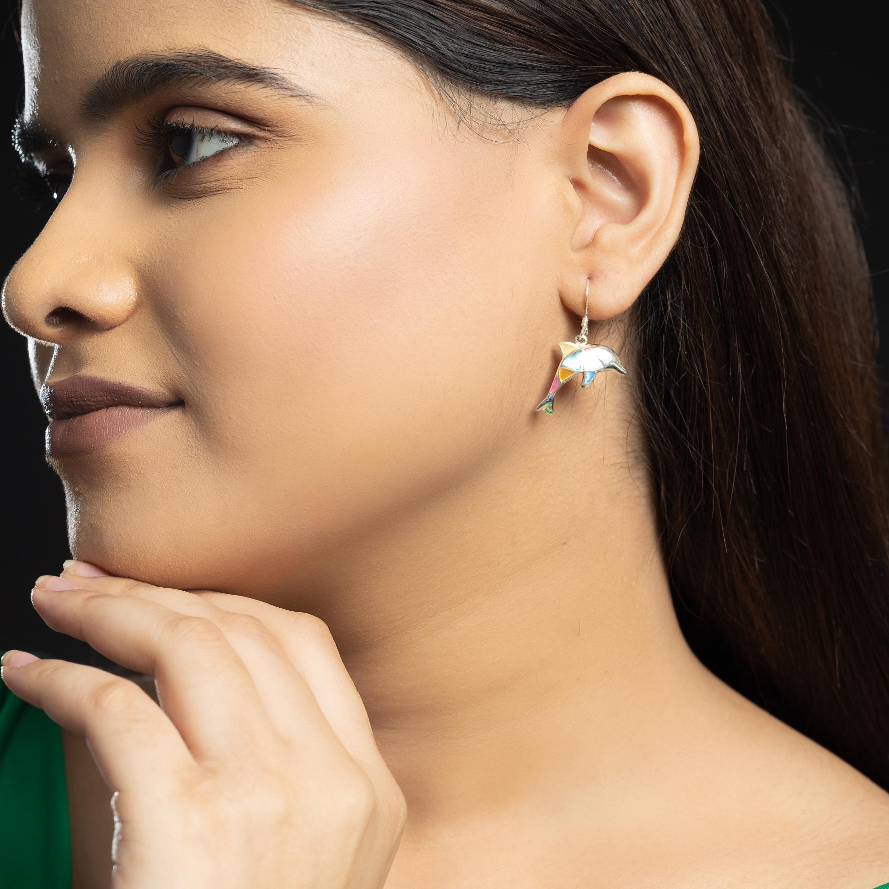 Dolphin Loop Italian Earring