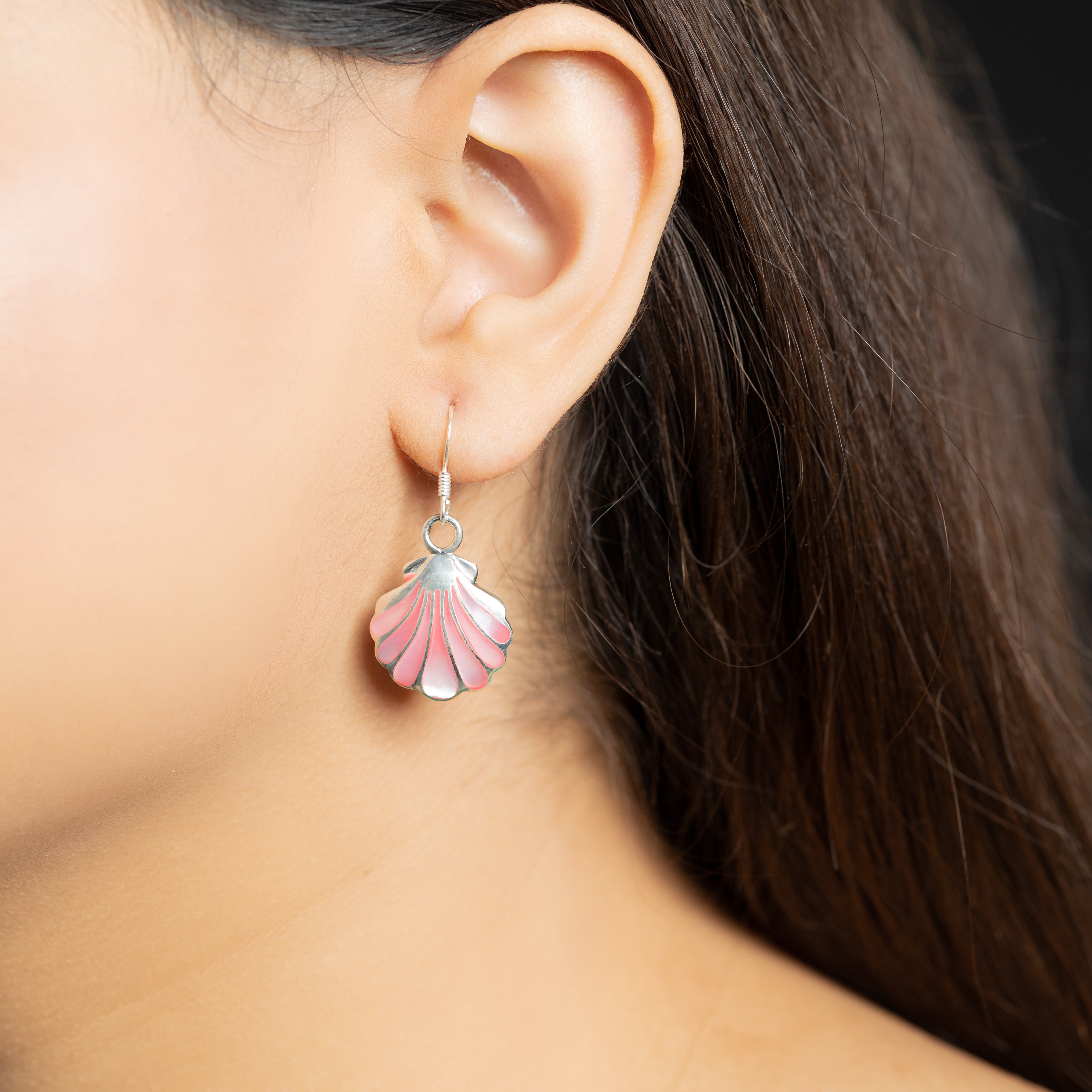 Italian SeaShell Loop Earring