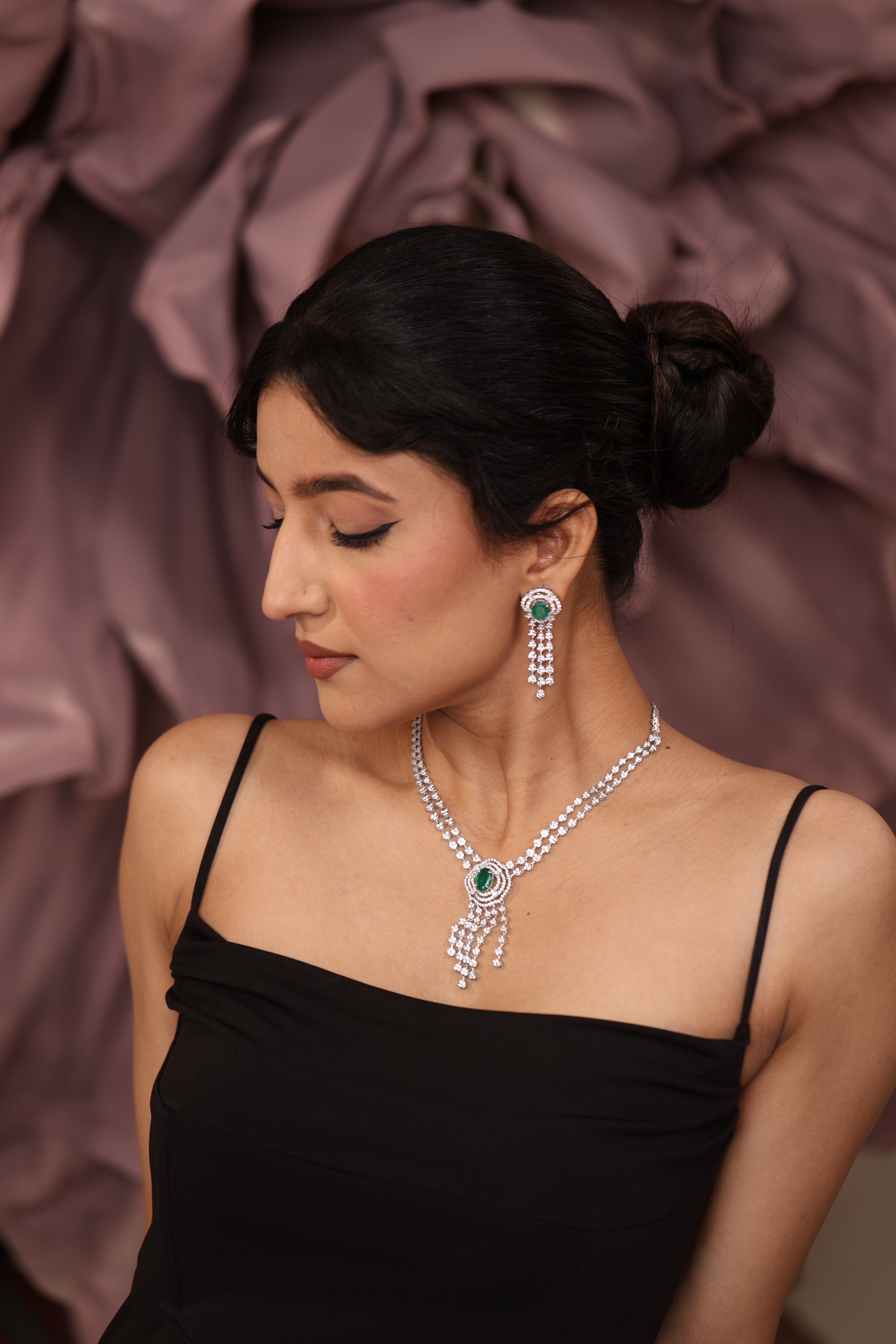 Swarovski Studded Necklace Set