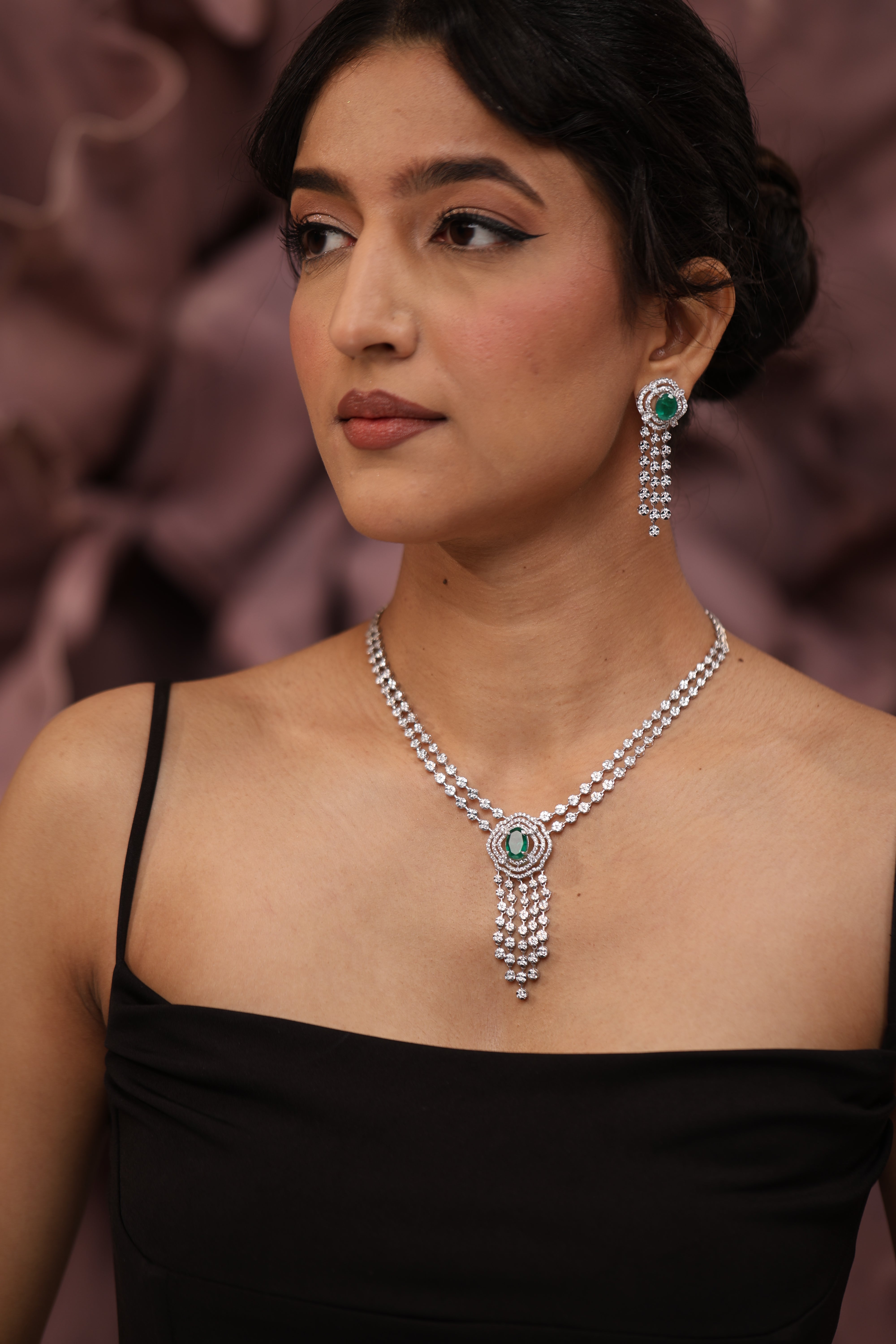 Swarovski Studded Necklace Set