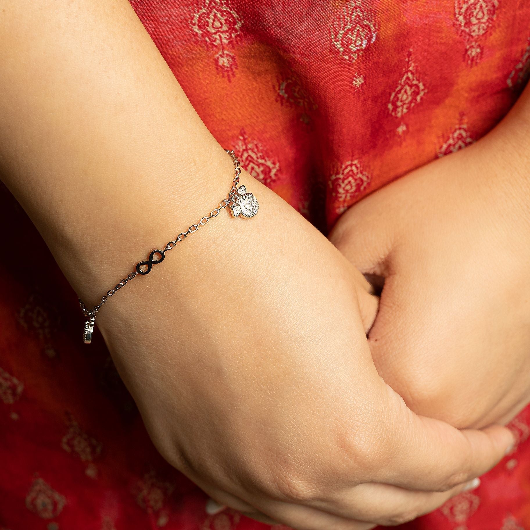 Aesthetic Bracelet with Infinite & Charms silverhousebyrj