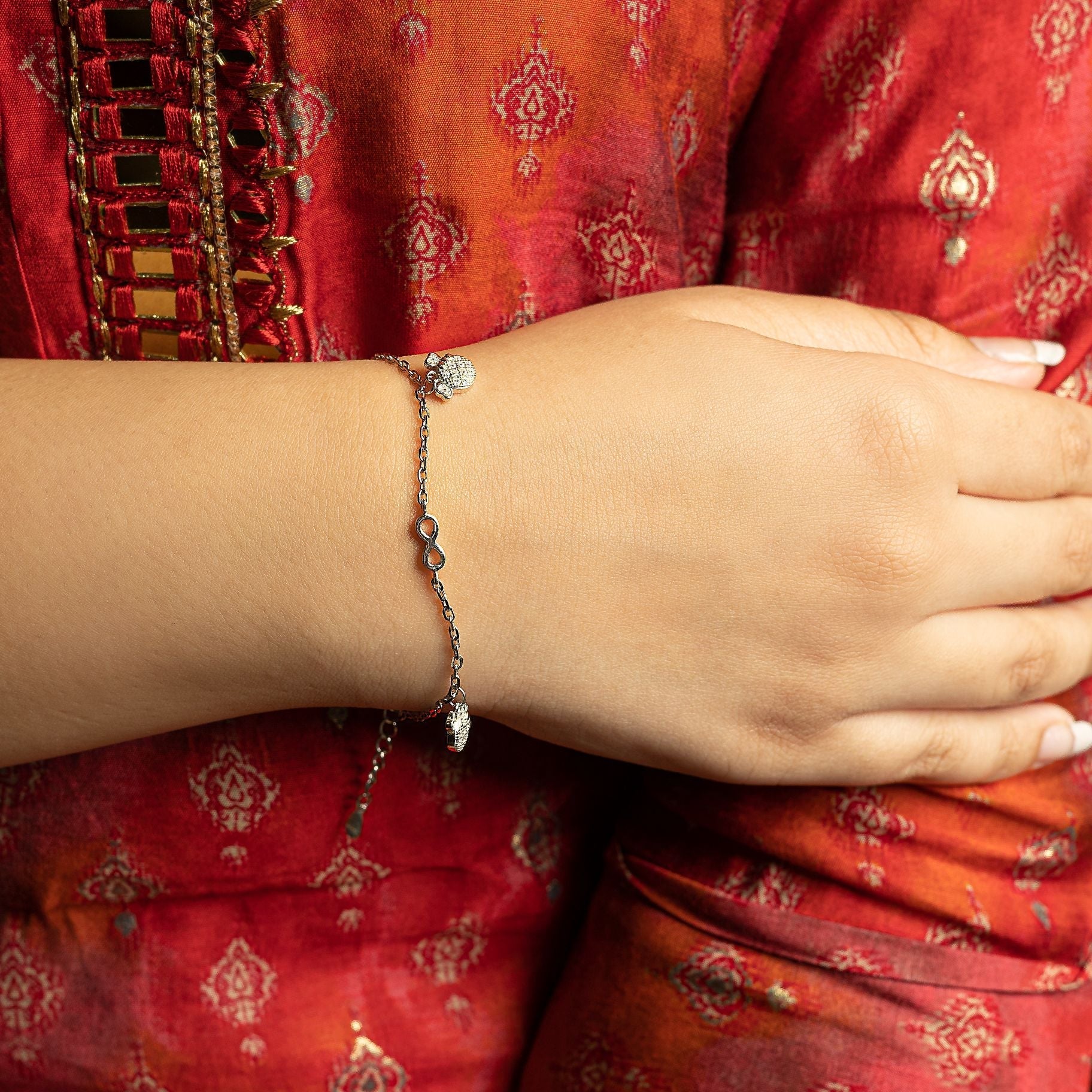 Aesthetic Bracelet with Infinite & Charms silverhousebyrj
