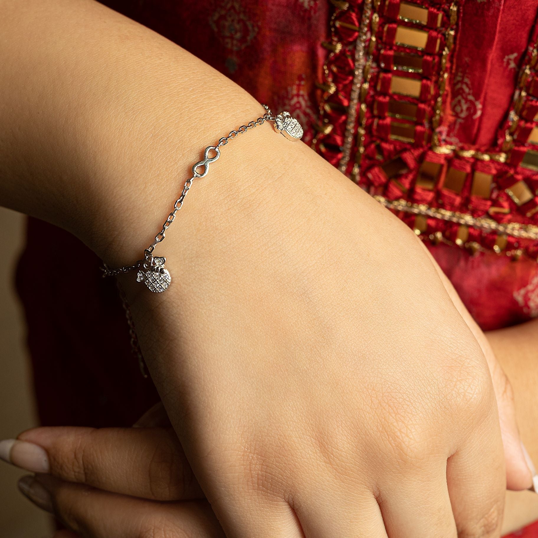 Aesthetic Bracelet with Infinite & Charms silverhousebyrj