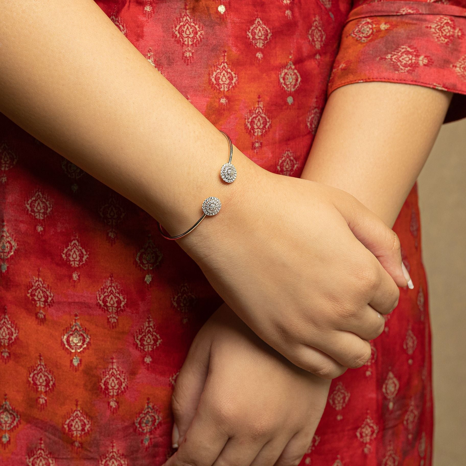 Alluring Stone Studded Bangle silverhousebyrj