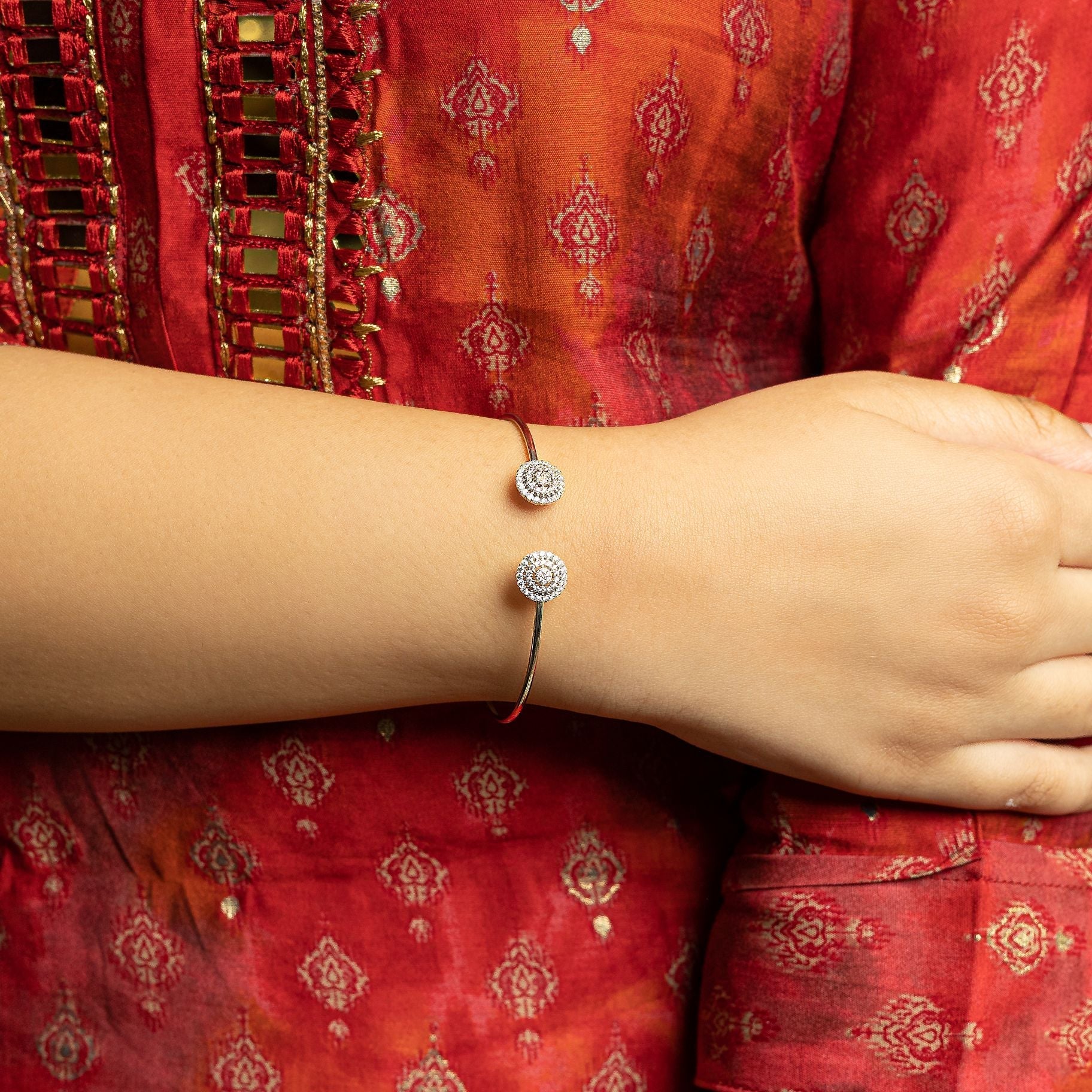Alluring Stone Studded Bangle silverhousebyrj