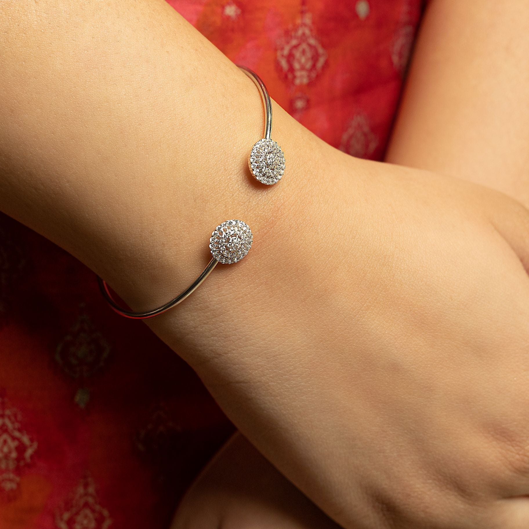 Alluring Stone Studded Bangle silverhousebyrj