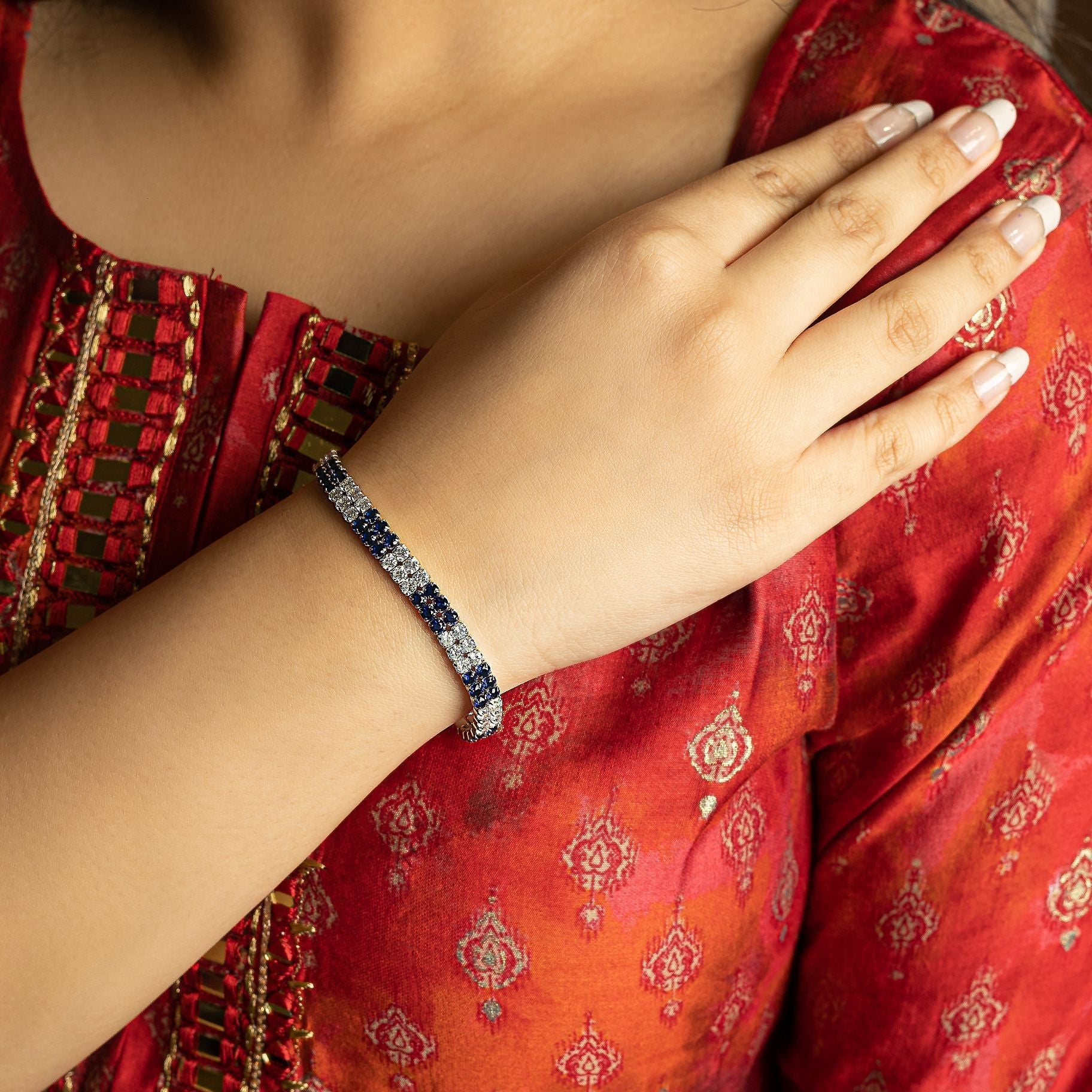 Alluring Stone Studded Bracelet silverhousebyrj