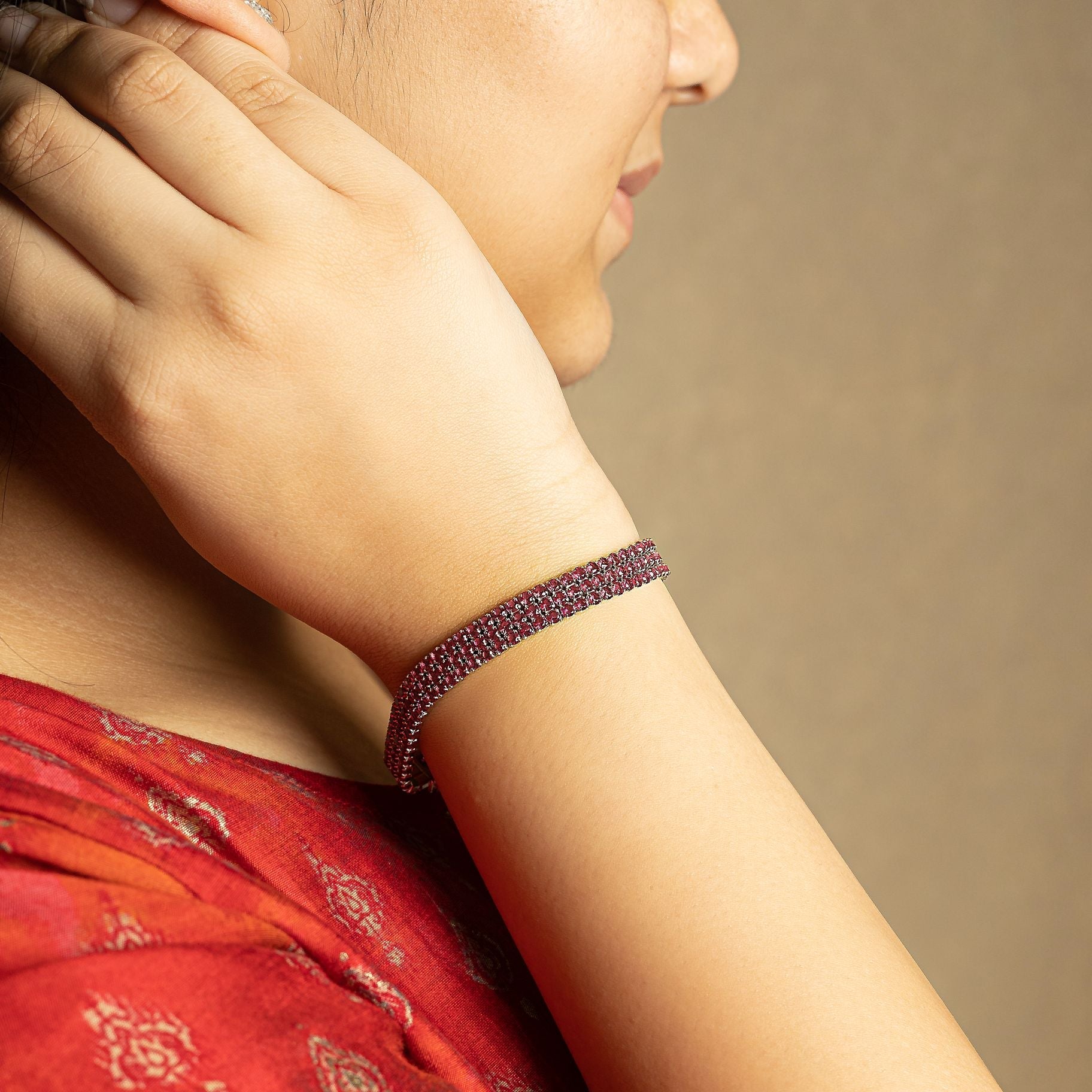 Alluring Stone Studded Bracelet silverhousebyrj
