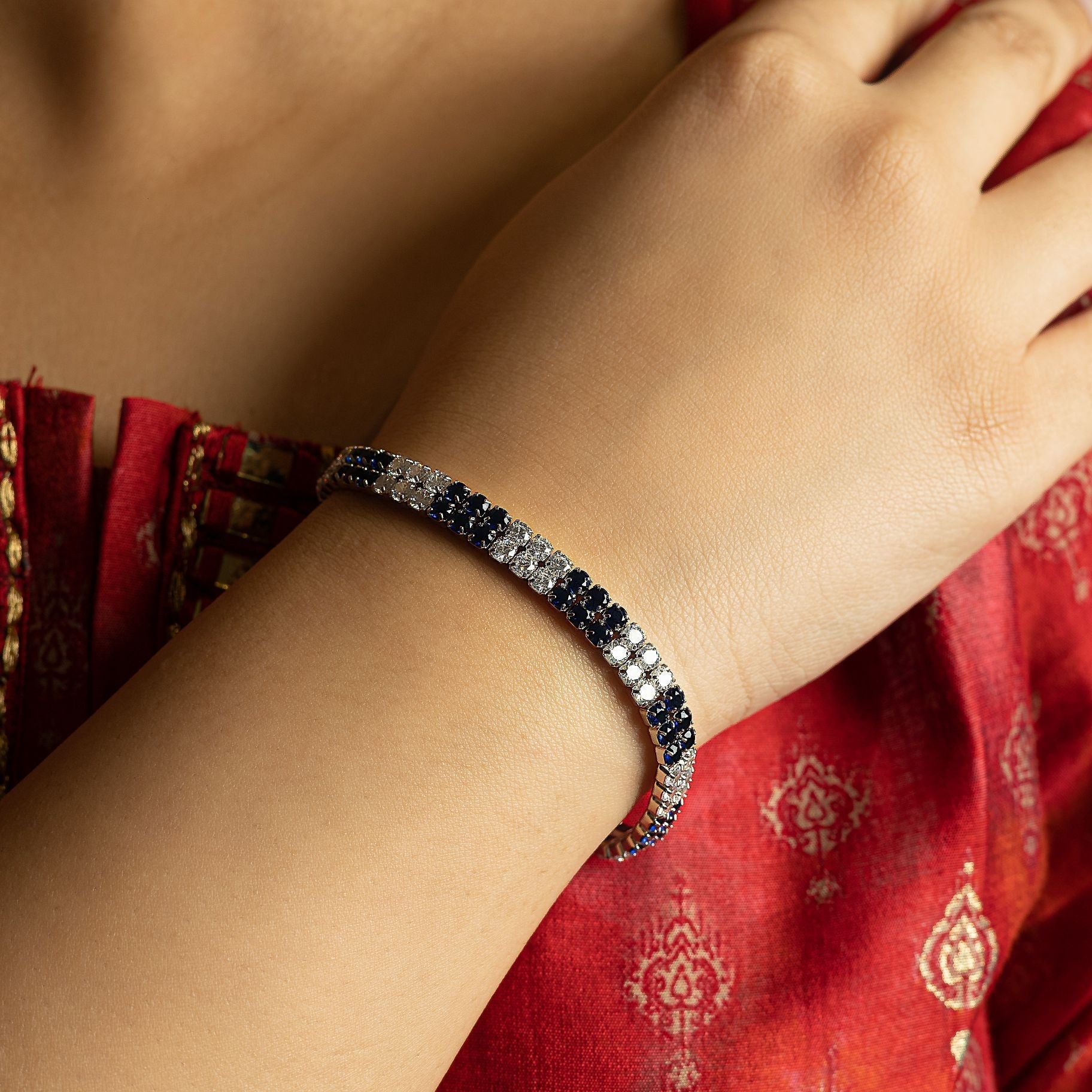 Alluring Stone Studded Bracelet silverhousebyrj