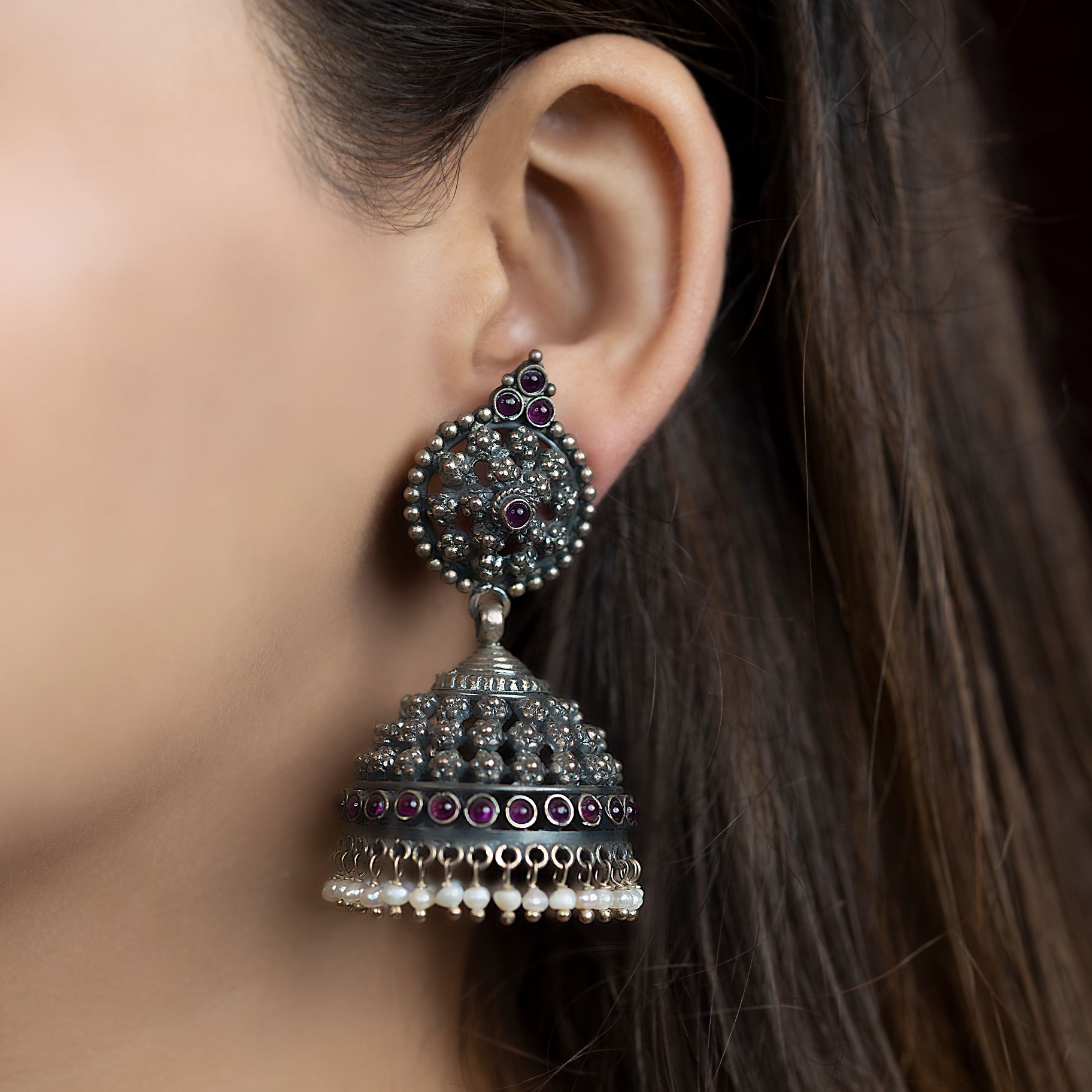 Antique Jali Jhumka silverhousebyrj