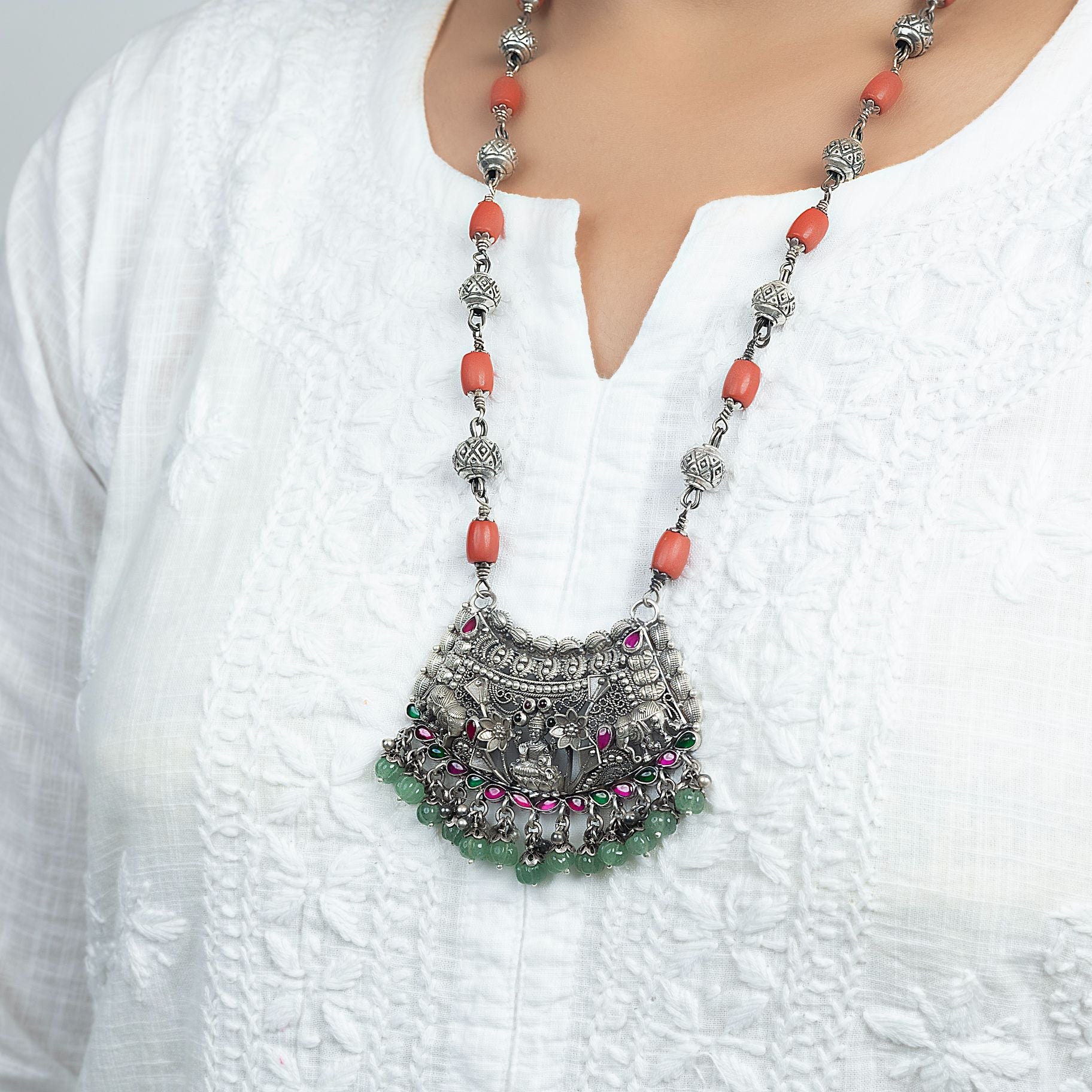 Antique Temple Designer Necklace silverhousebyrj