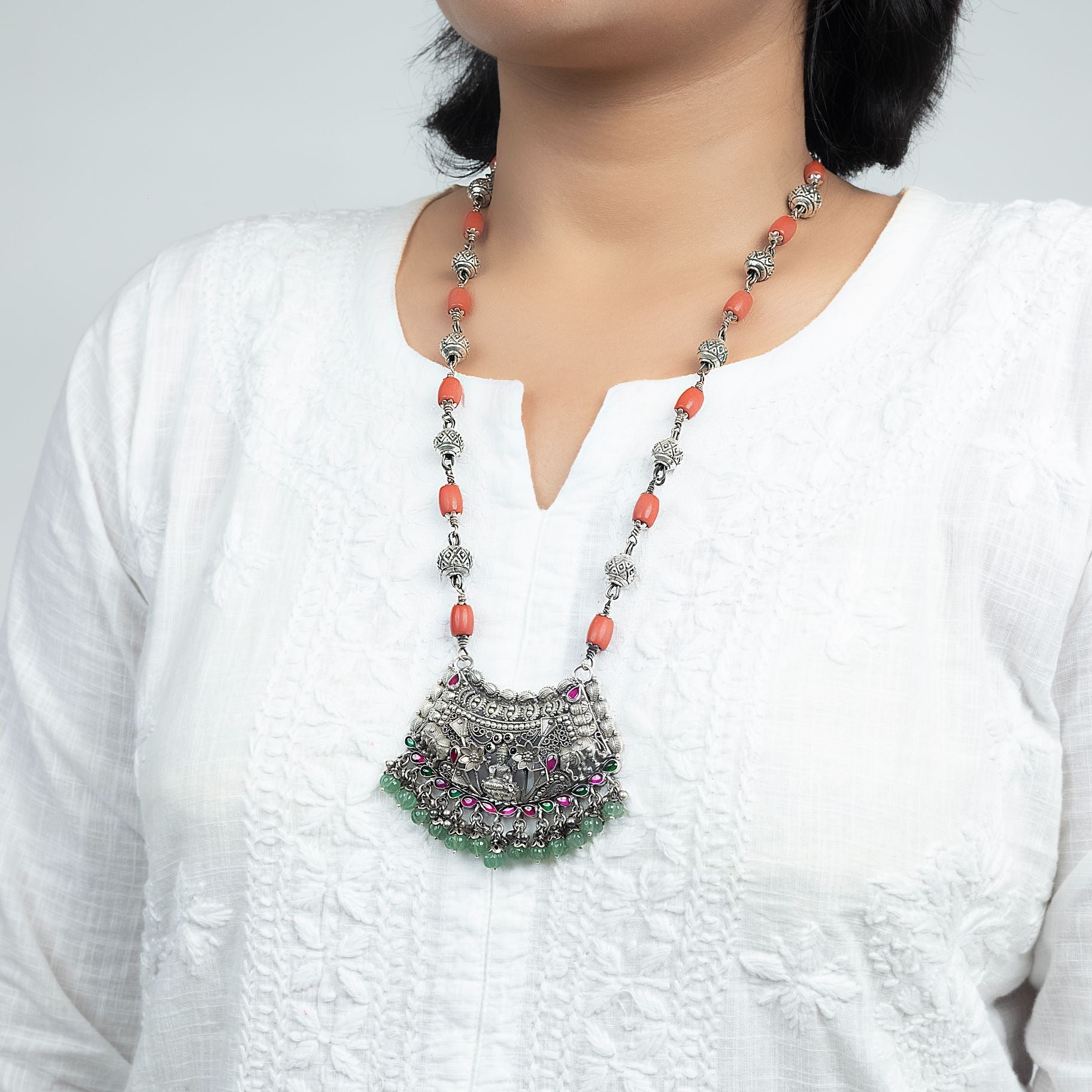 Antique Temple Designer Necklace silverhousebyrj