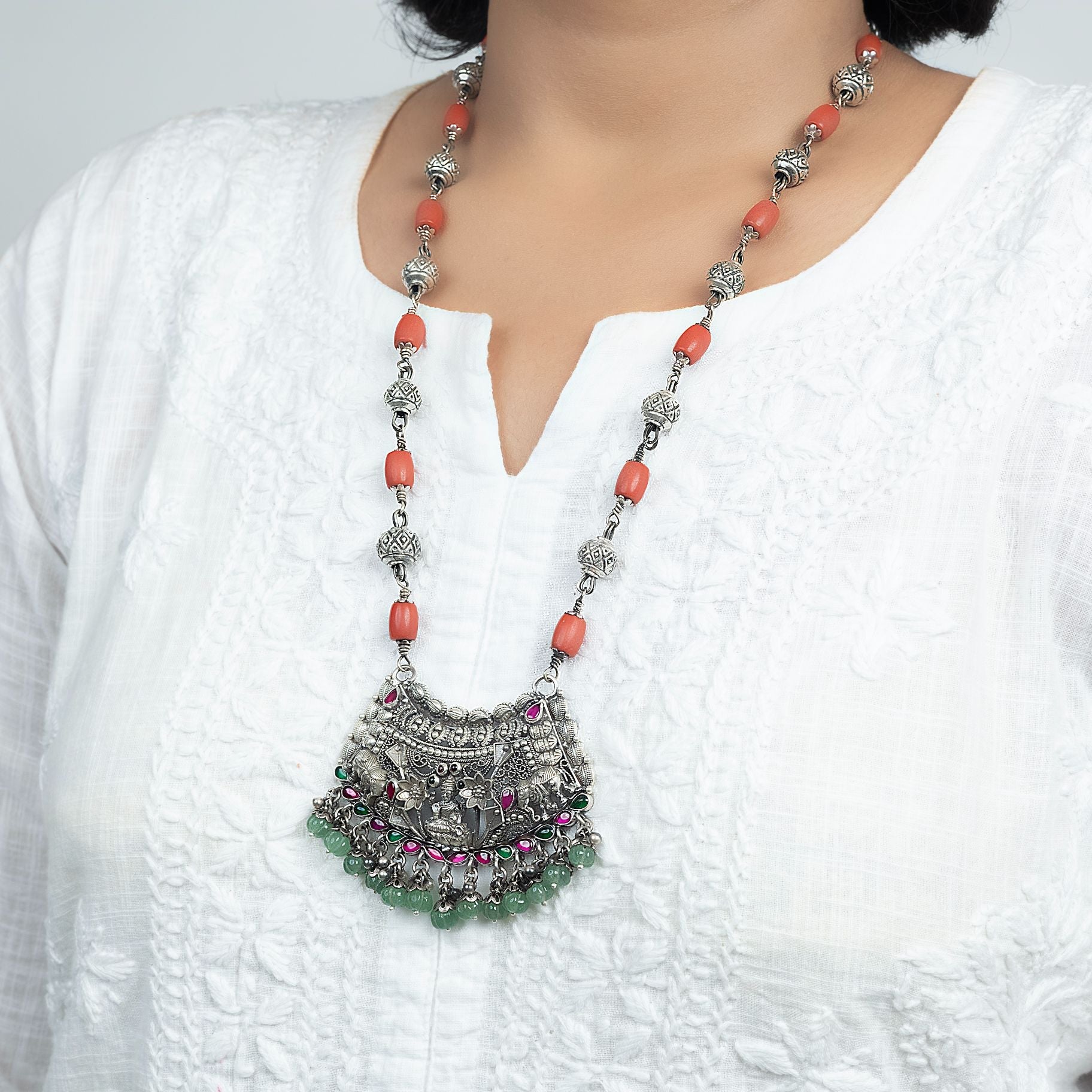 Antique Temple Designer Necklace silverhousebyrj