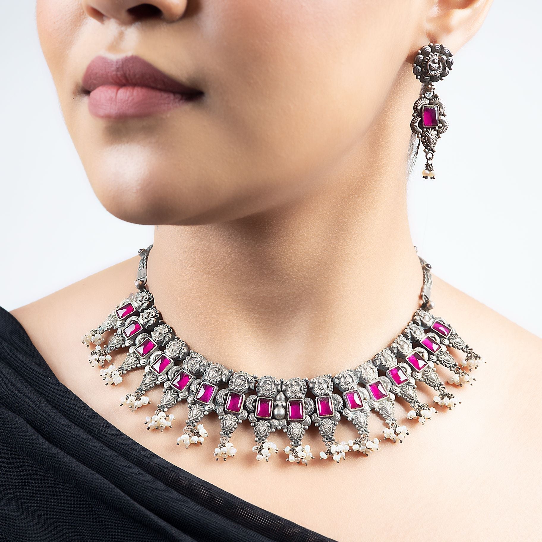 Antique Tribal Necklace Set silverhousebyrj