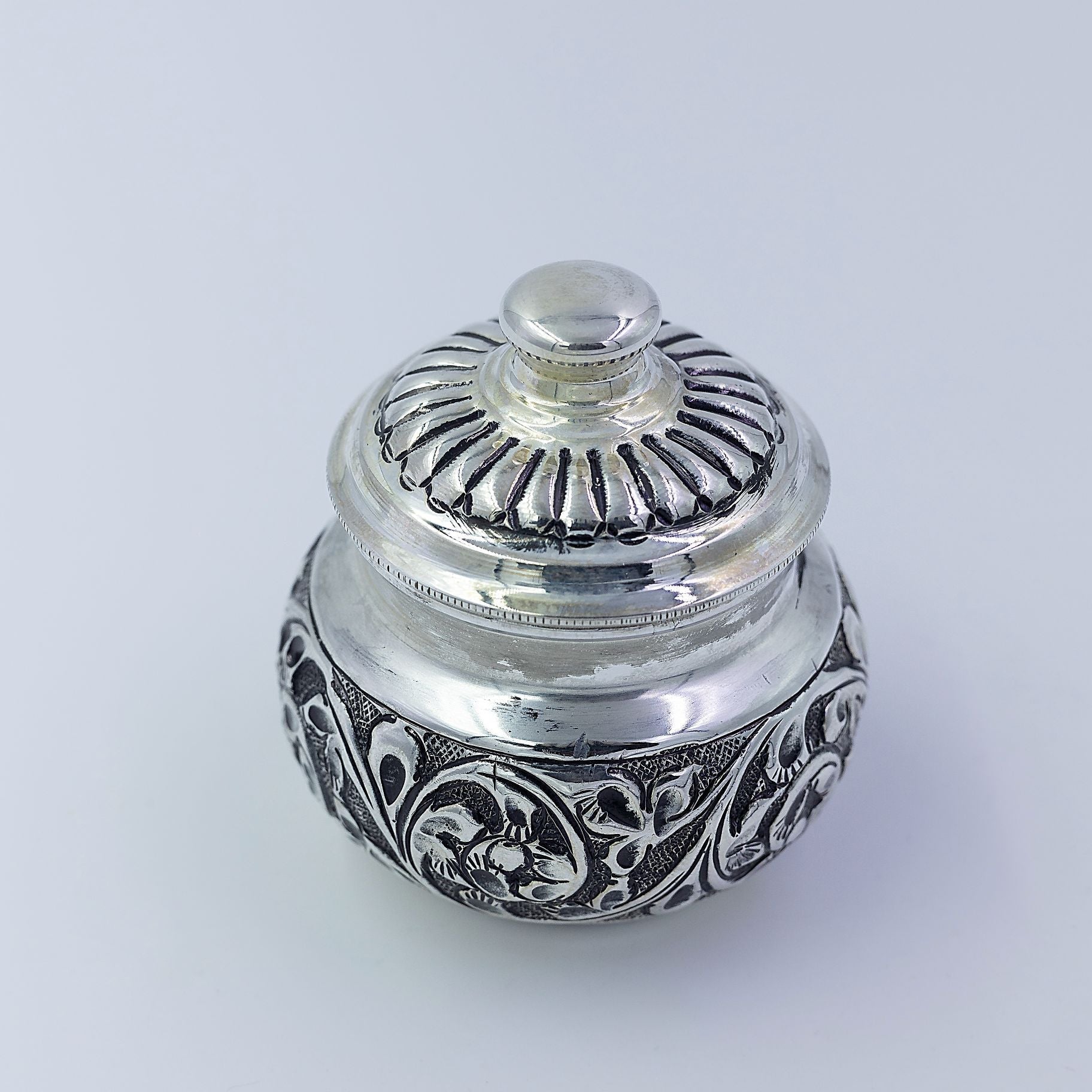 Antique silver Kumkum Box silverhousebyrj