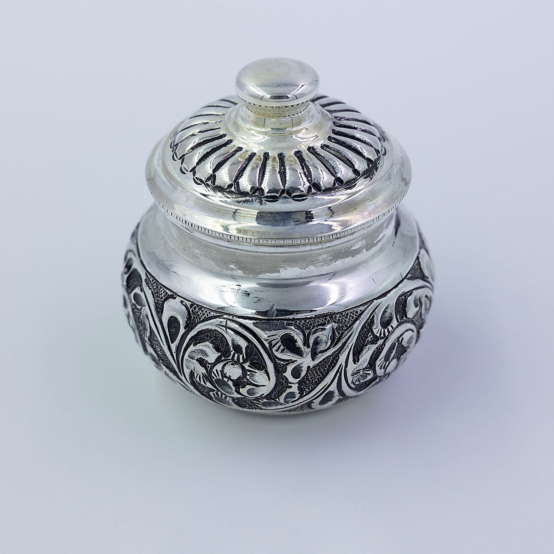 Antique silver Kumkum Box silverhousebyrj