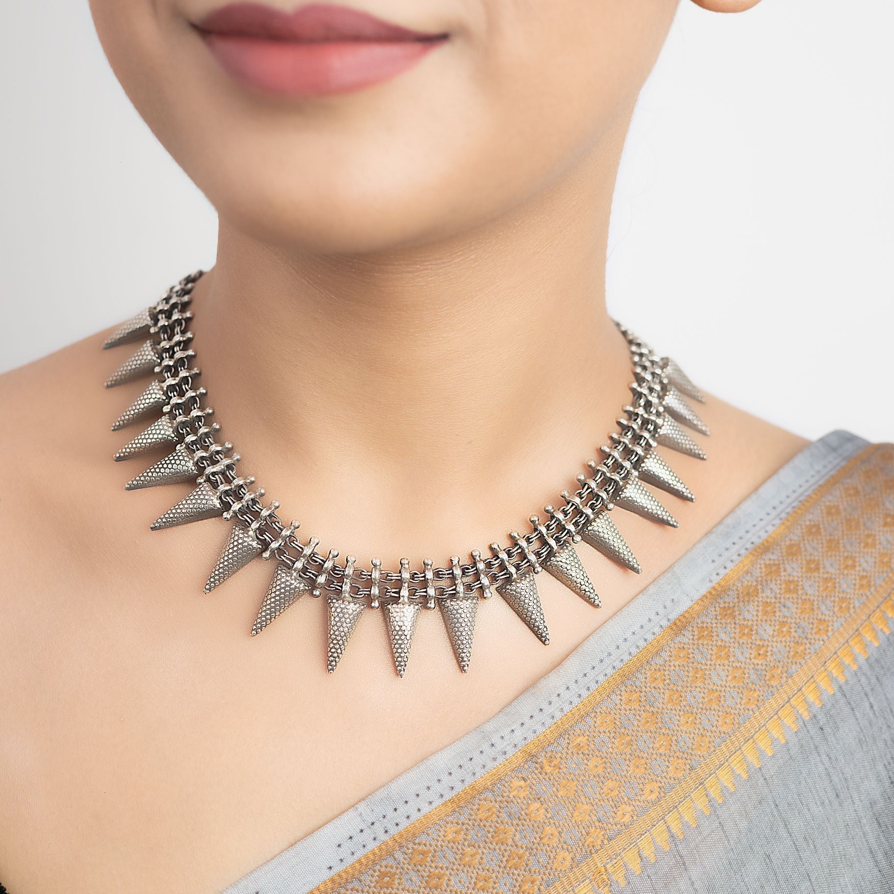 Artistic Cone Shaped Necklace silverhousebyrj