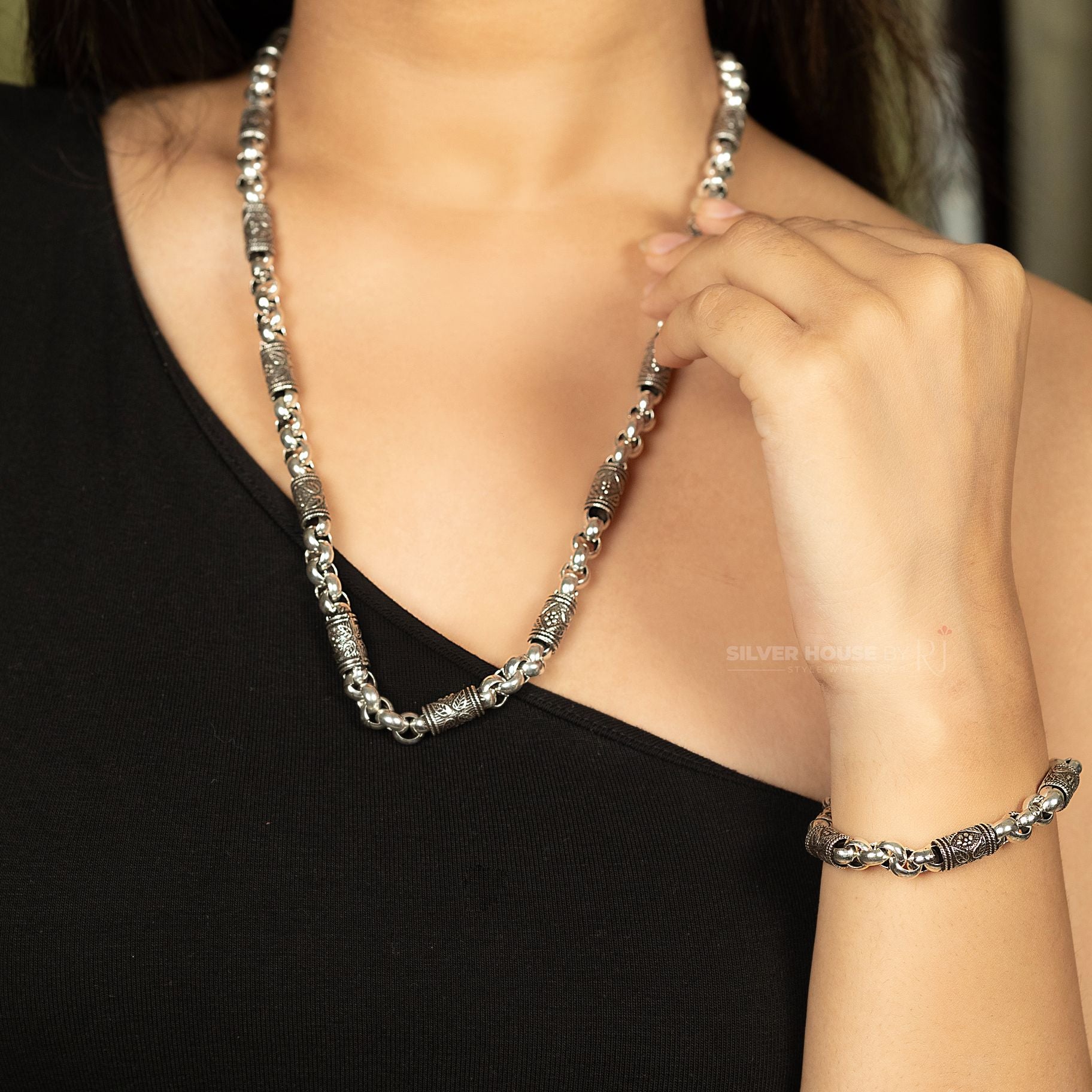 Attractive Designer Italian Chain Set silverhousebyrj