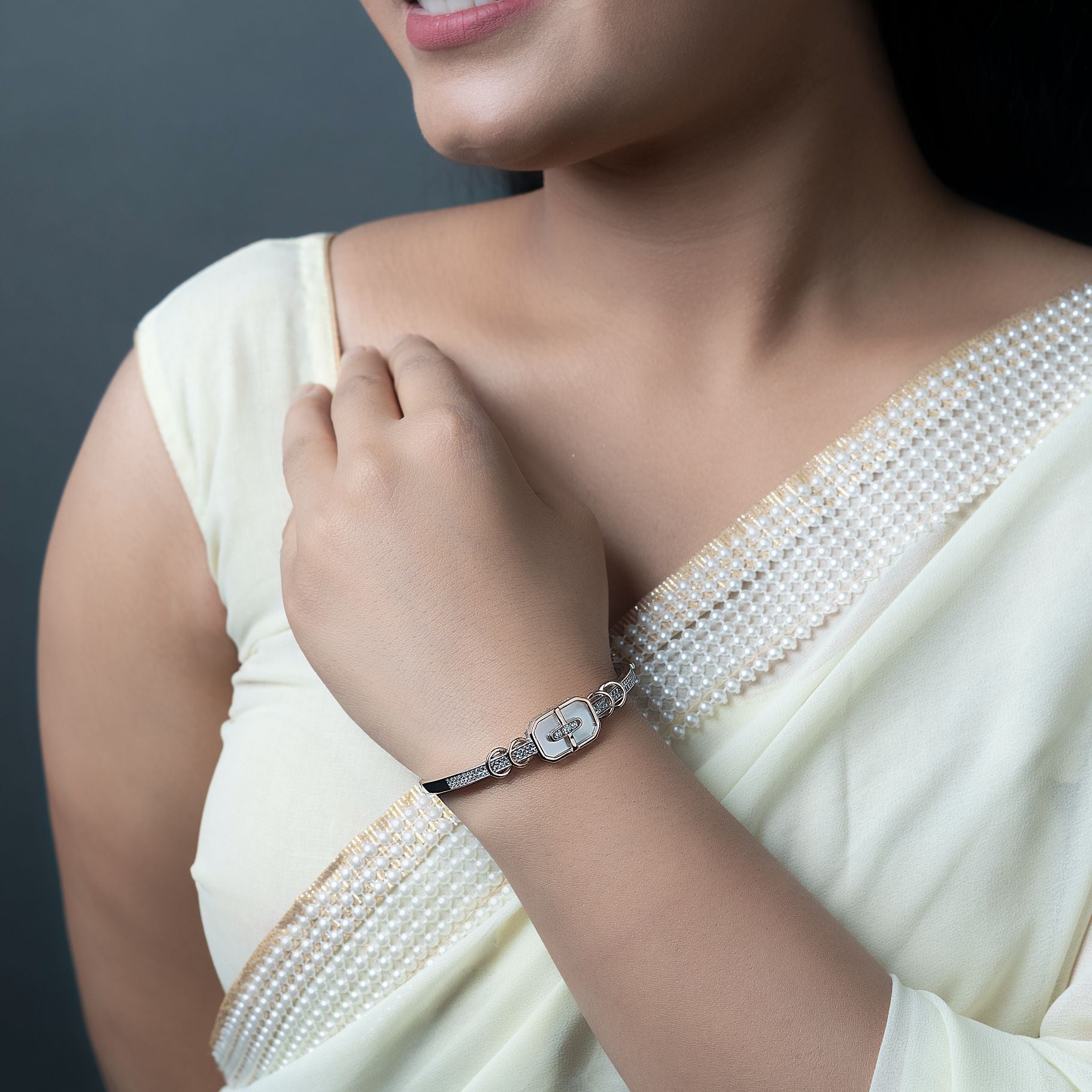 Attractive Stone Studded Bangle silverhousebyrj