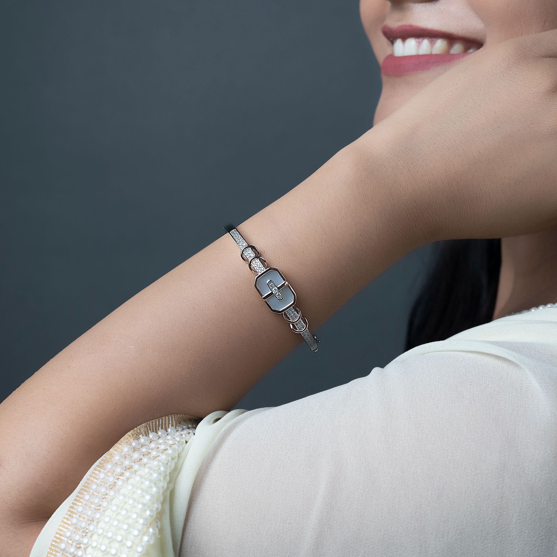 Attractive Stone Studded Bangle silverhousebyrj