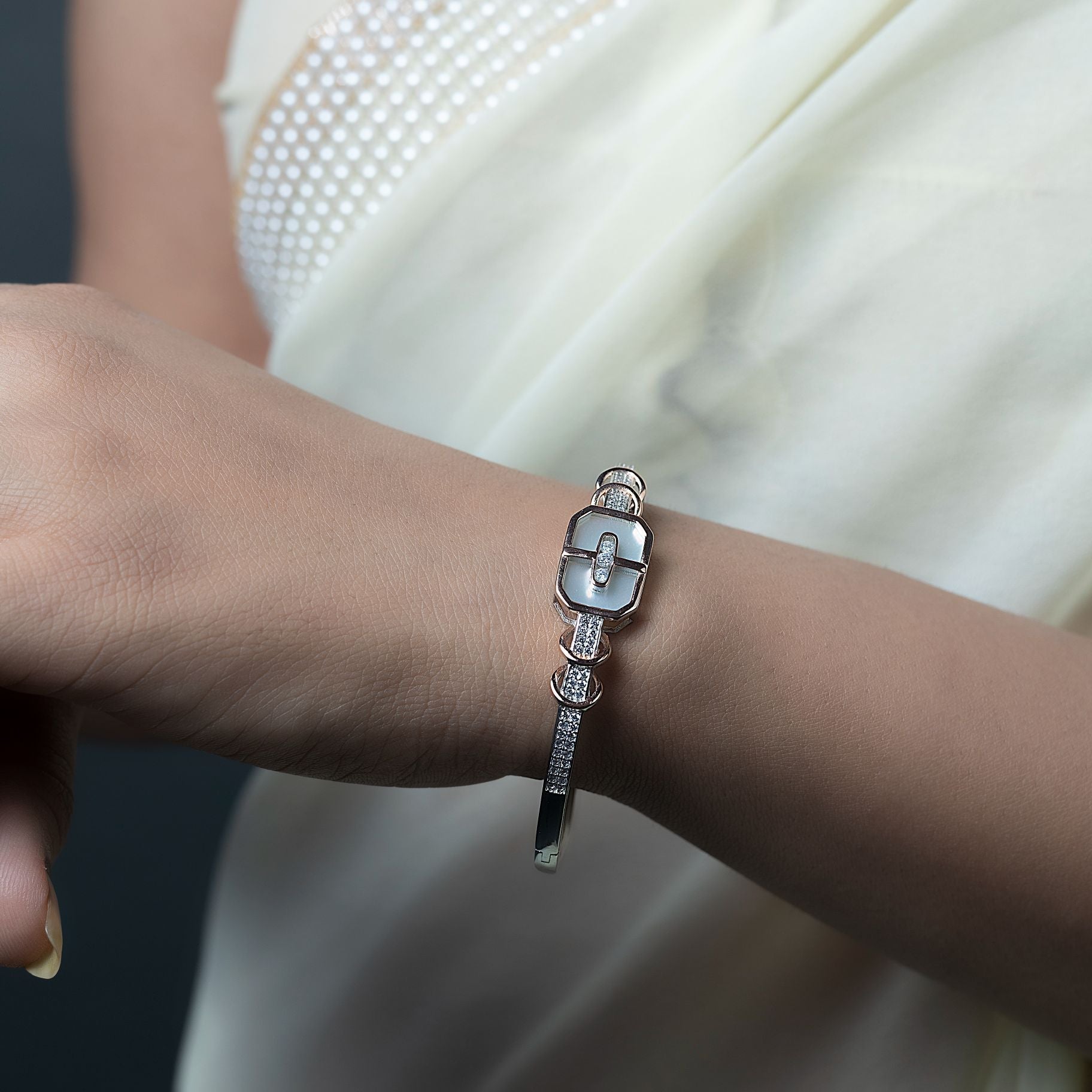 Attractive Stone Studded Bangle silverhousebyrj