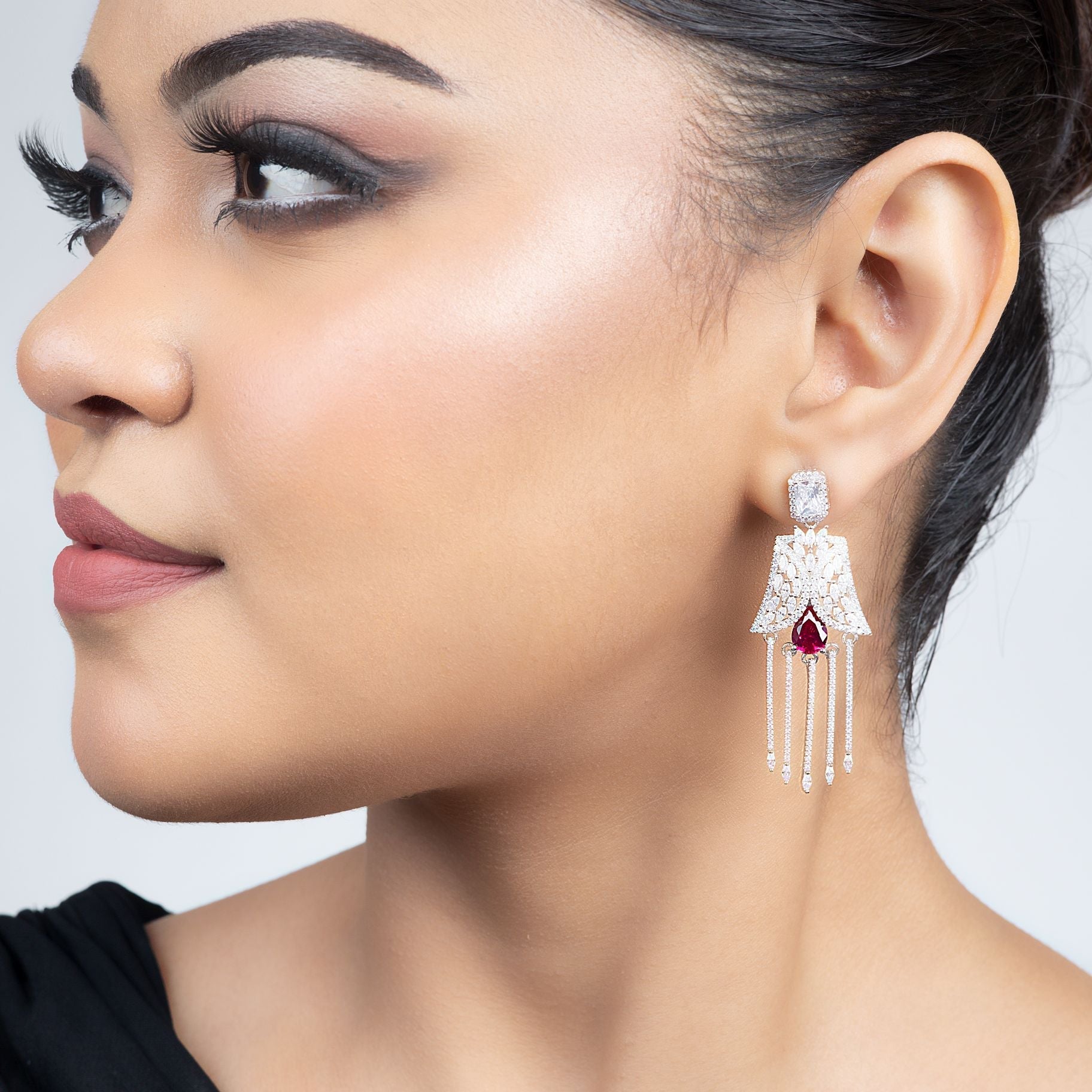 Chandelier Glam Silver Earrings silverhousebyrj