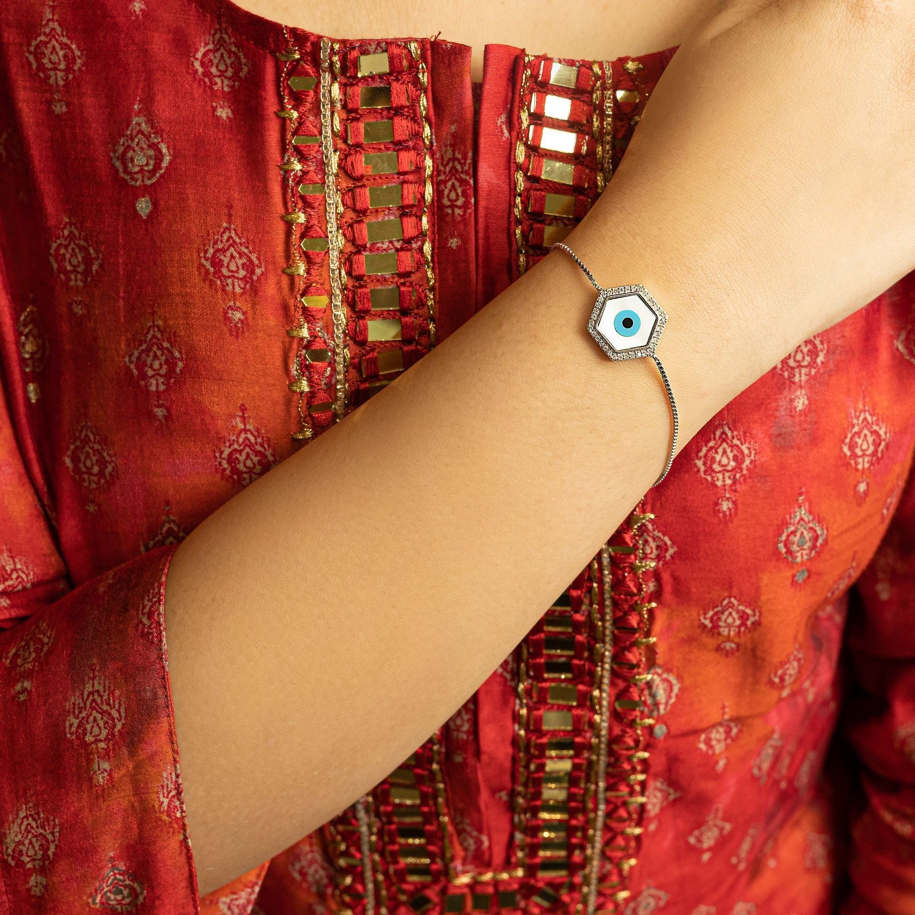 Charming Evil Eye Bracelet silverhousebyrj