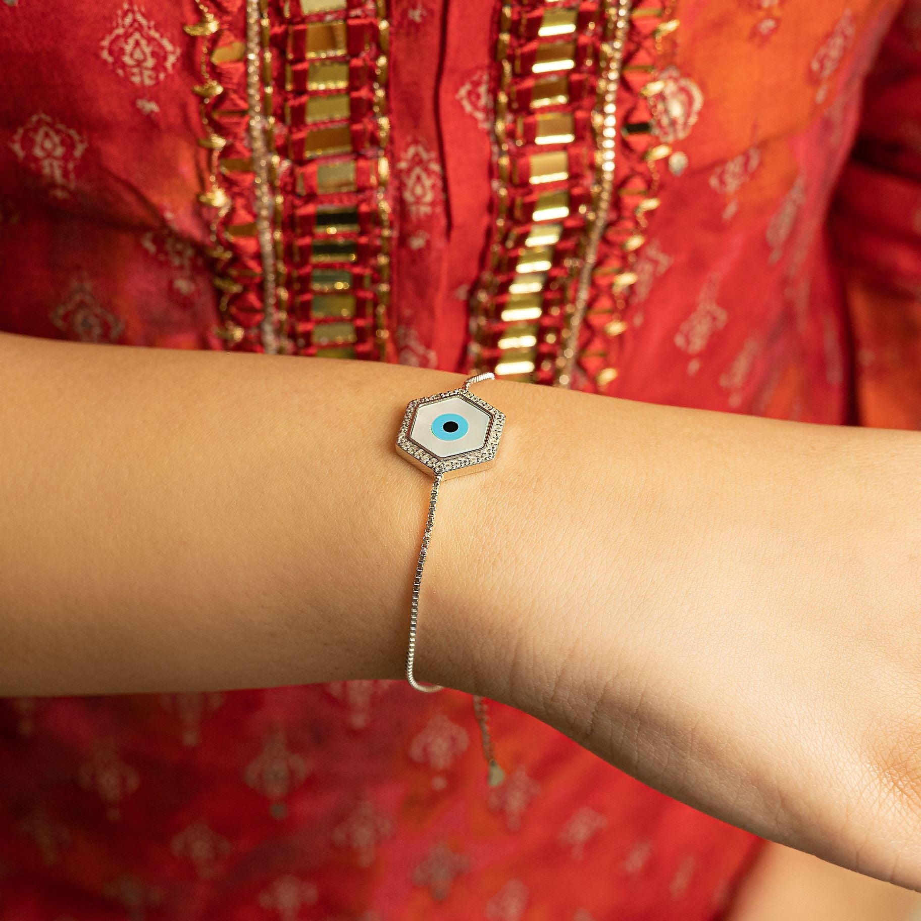 Charming Evil Eye Bracelet silverhousebyrj