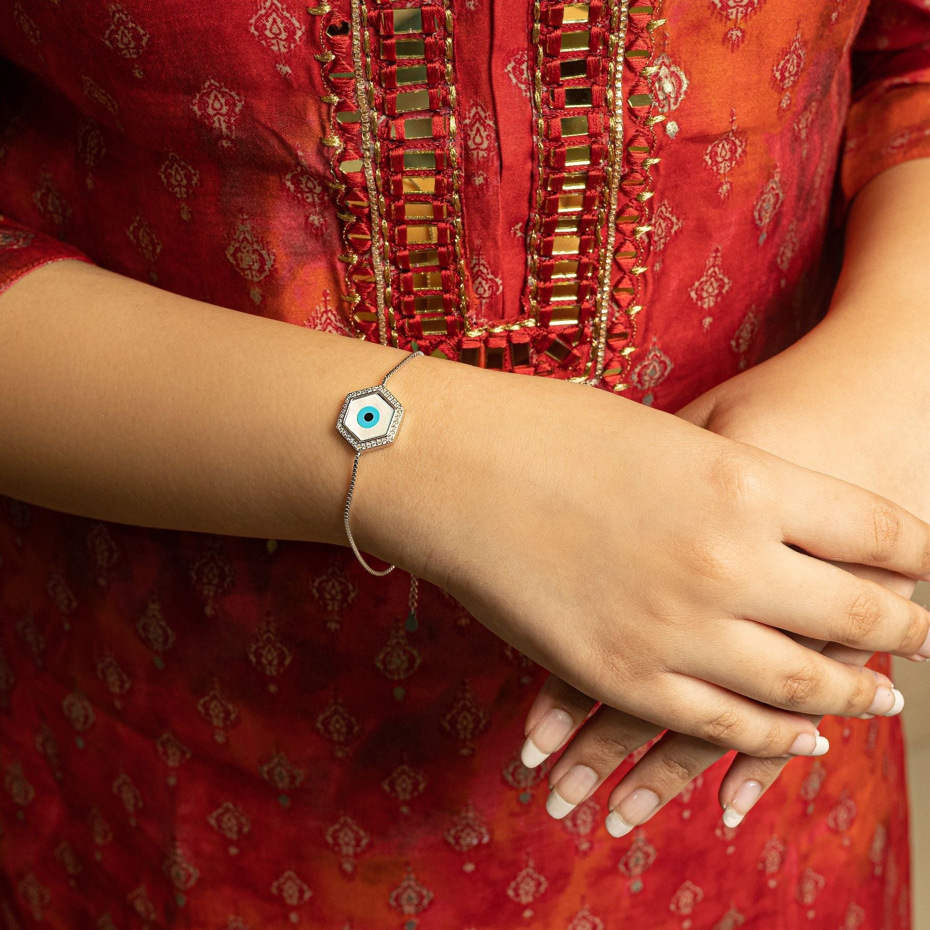 Charming Evil Eye Bracelet silverhousebyrj