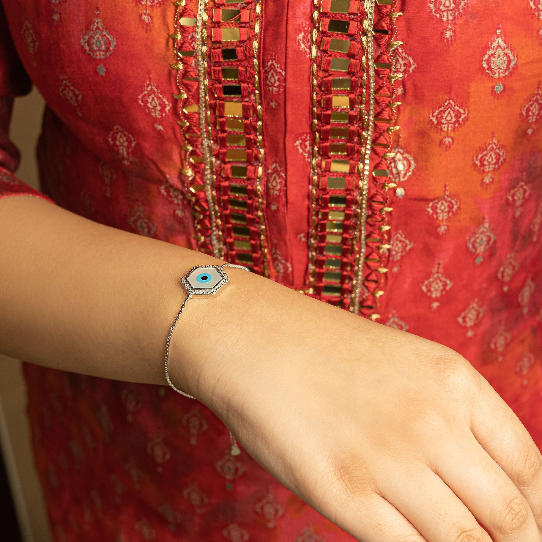 Charming Evil Eye Bracelet silverhousebyrj