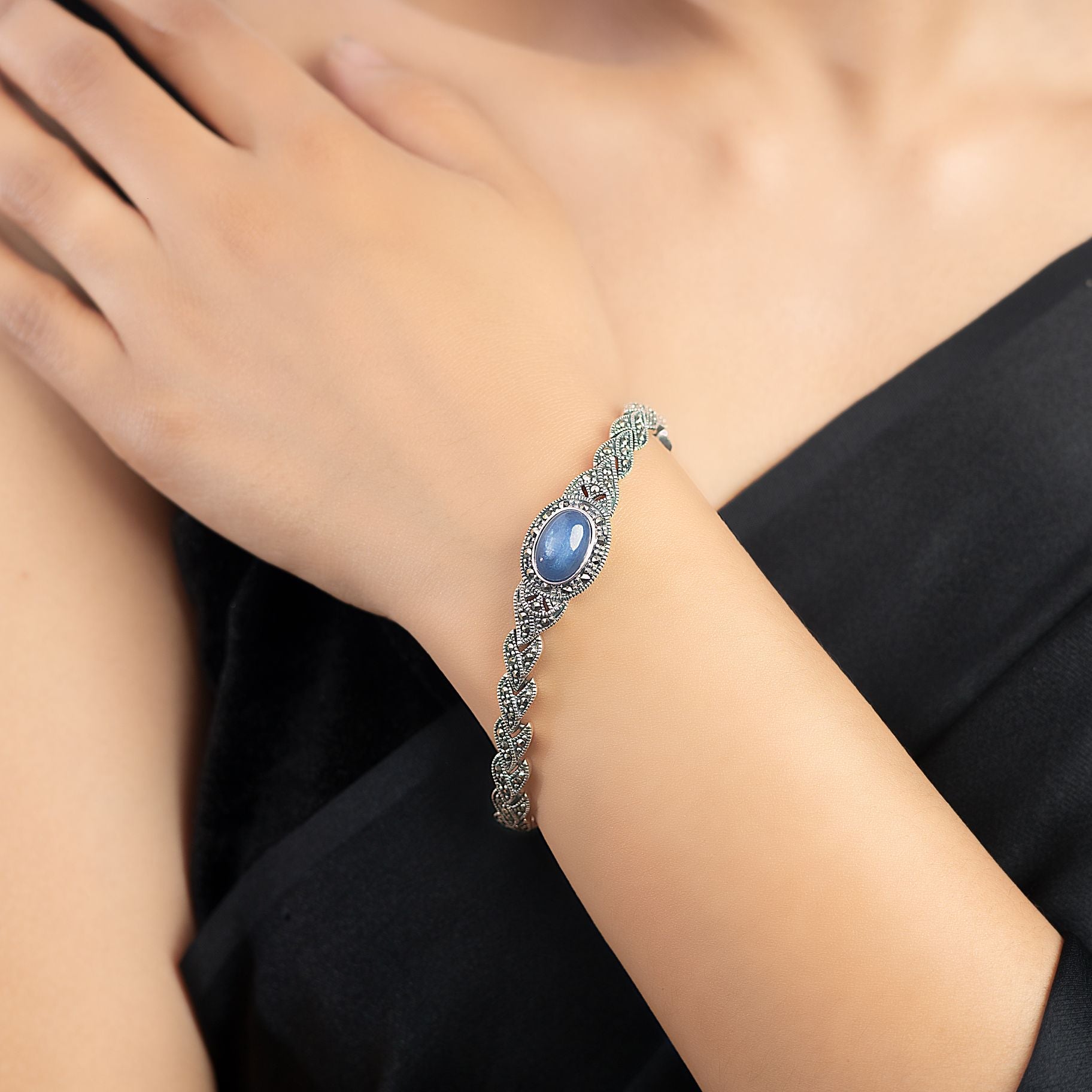 Charming Marcasite Silver Bracelet silverhousebyrj