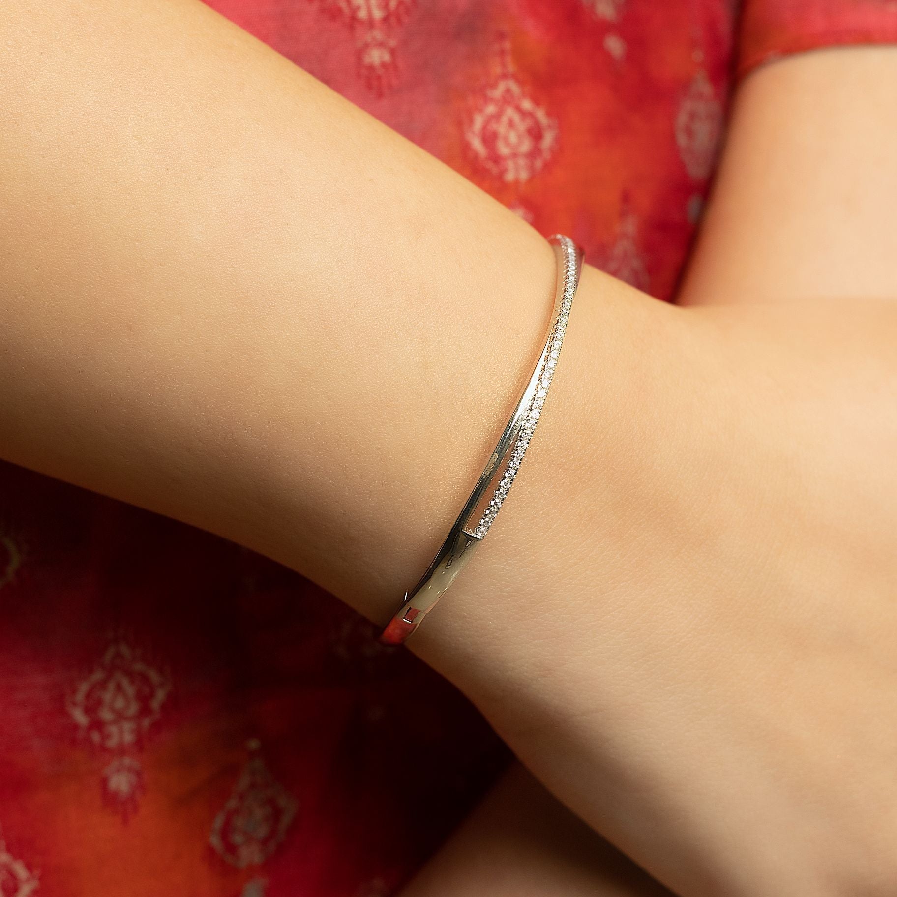 Charming Stone Studded Bangle silverhousebyrj