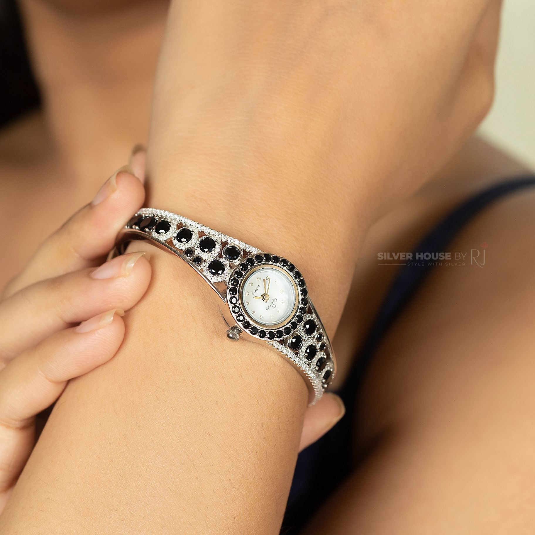 Cheetah Patterned Italian Wrist Watch Kada silverhousebyrj