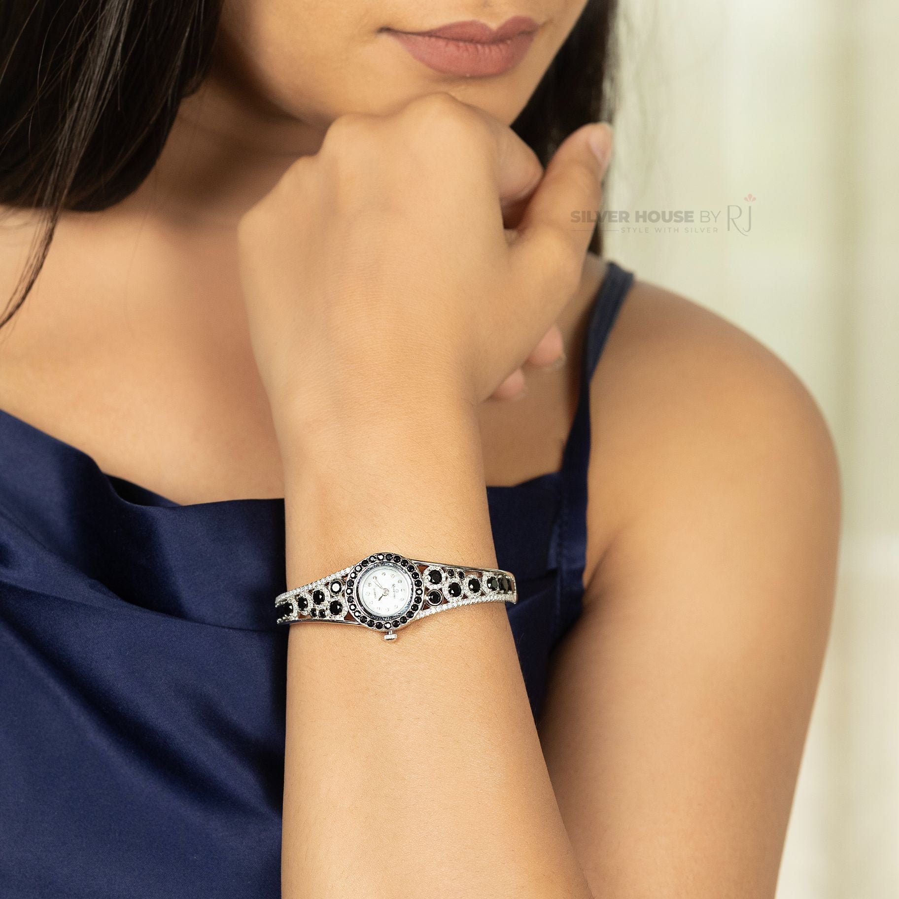 Cheetah Patterned Italian Wrist Watch Kada silverhousebyrj