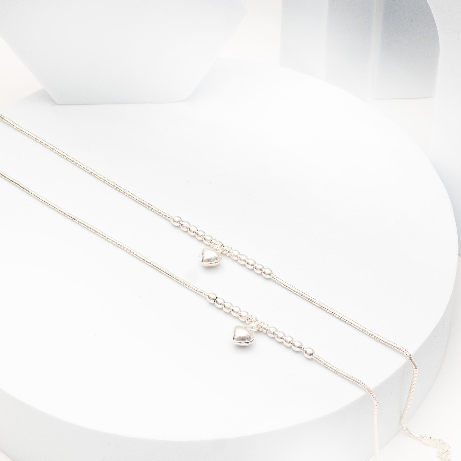 Sleek Anklet with hanging charms