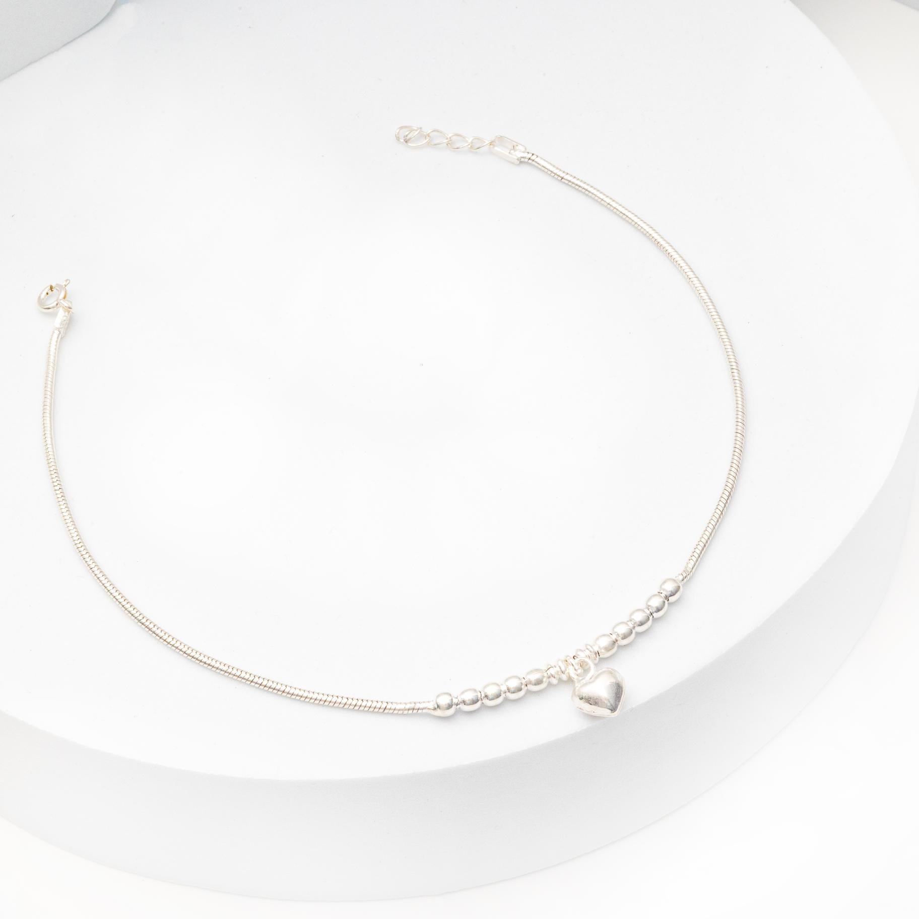 Sleek Anklet with hanging charms