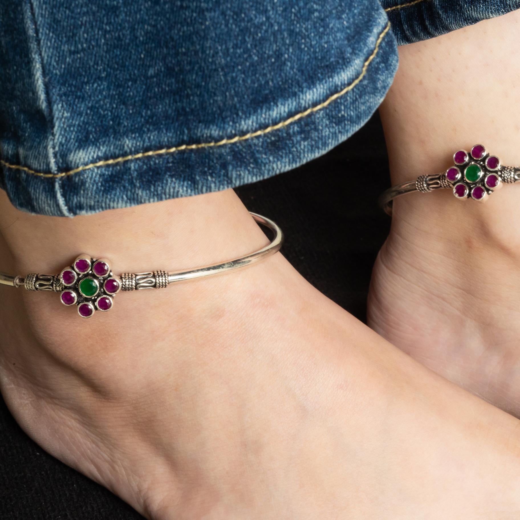 Floral Foot Kada