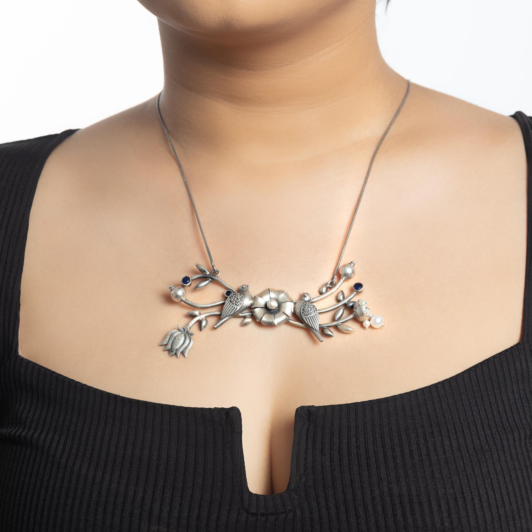 Handmade Birds Necklace