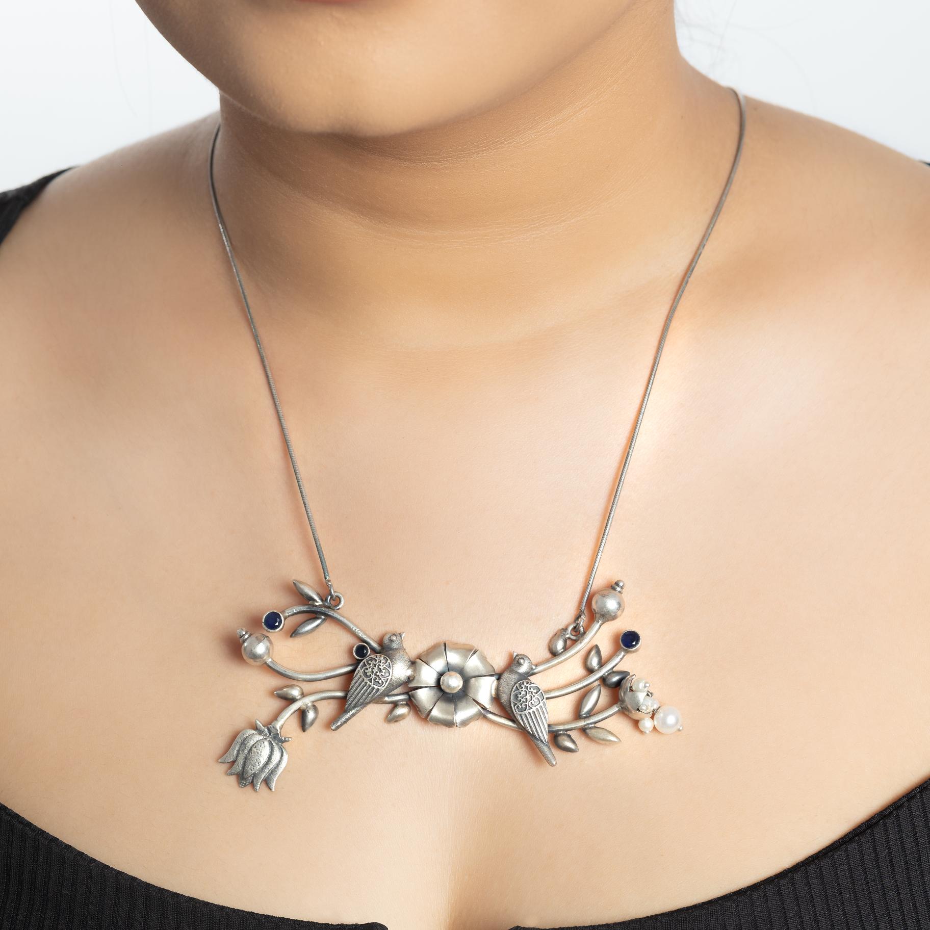 Handmade Birds Necklace