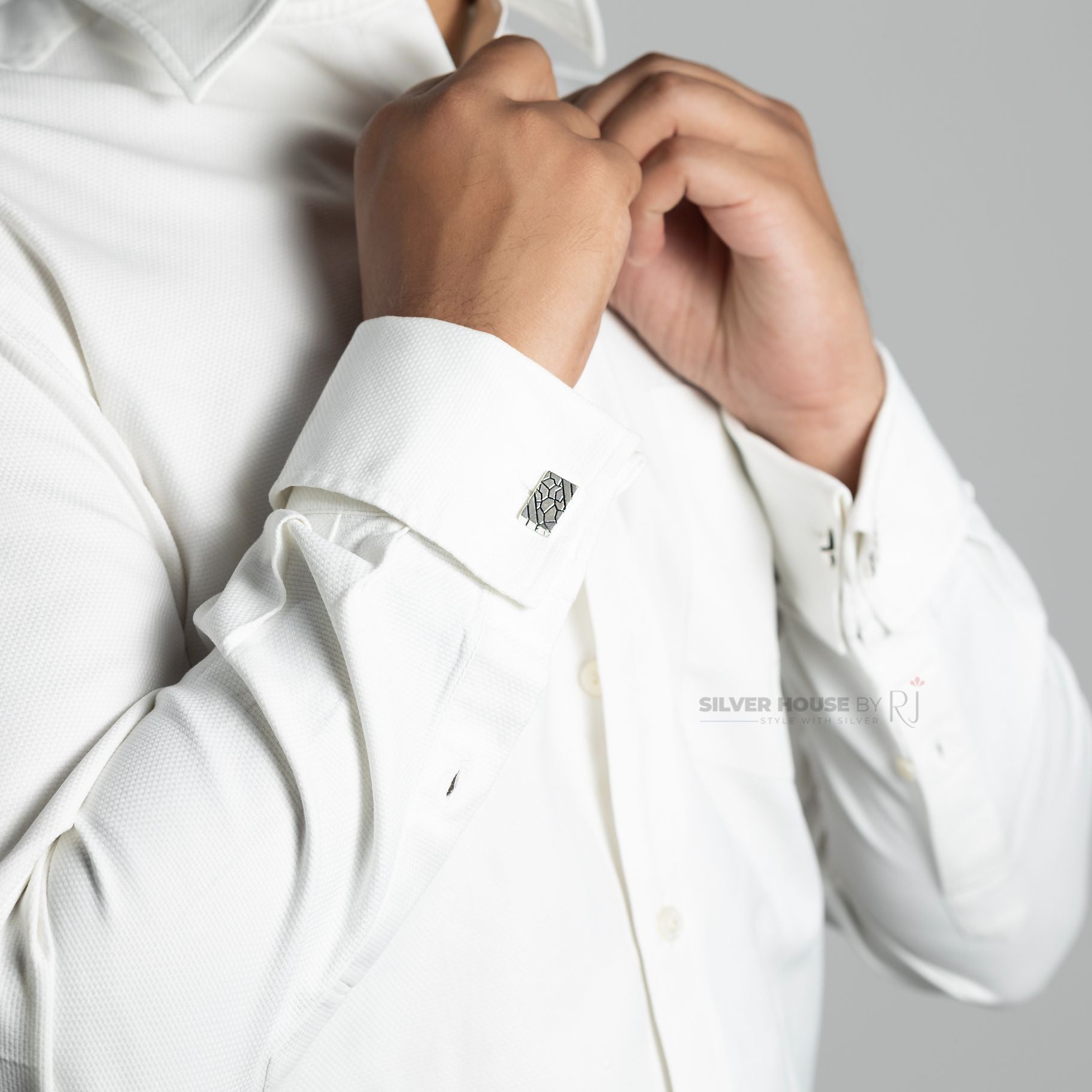 Cracked Designer Cufflinks silverhousebyrj