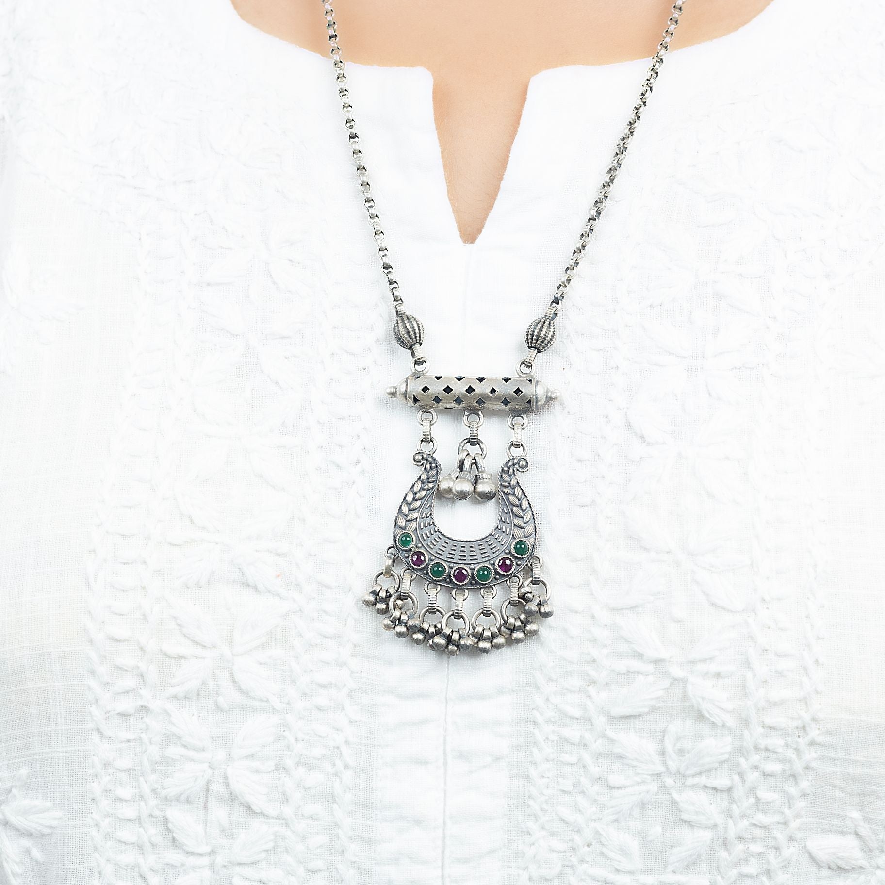 Descend Necklace set With Thin Chain silverhousebyrj