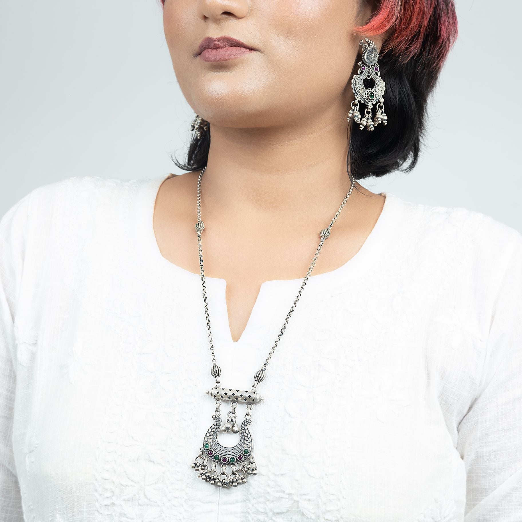 Descend Necklace set With Thin Chain silverhousebyrj